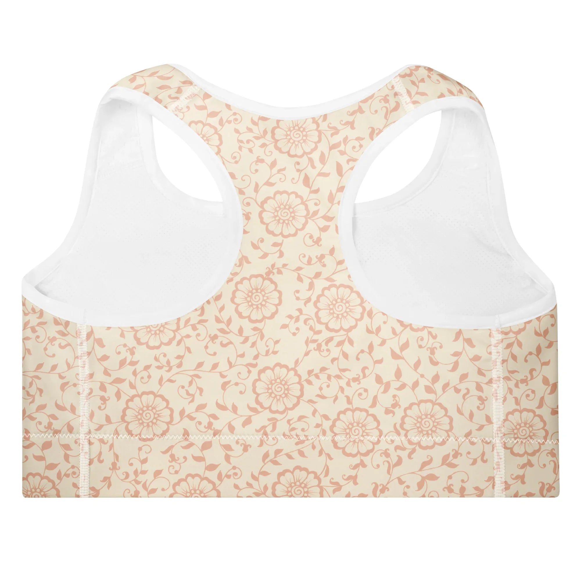 Padded Sports Bra Sports Bra AwRans Clothing all-over-print-padded-sports-bra-white-back-67ec0c6ba6a8c