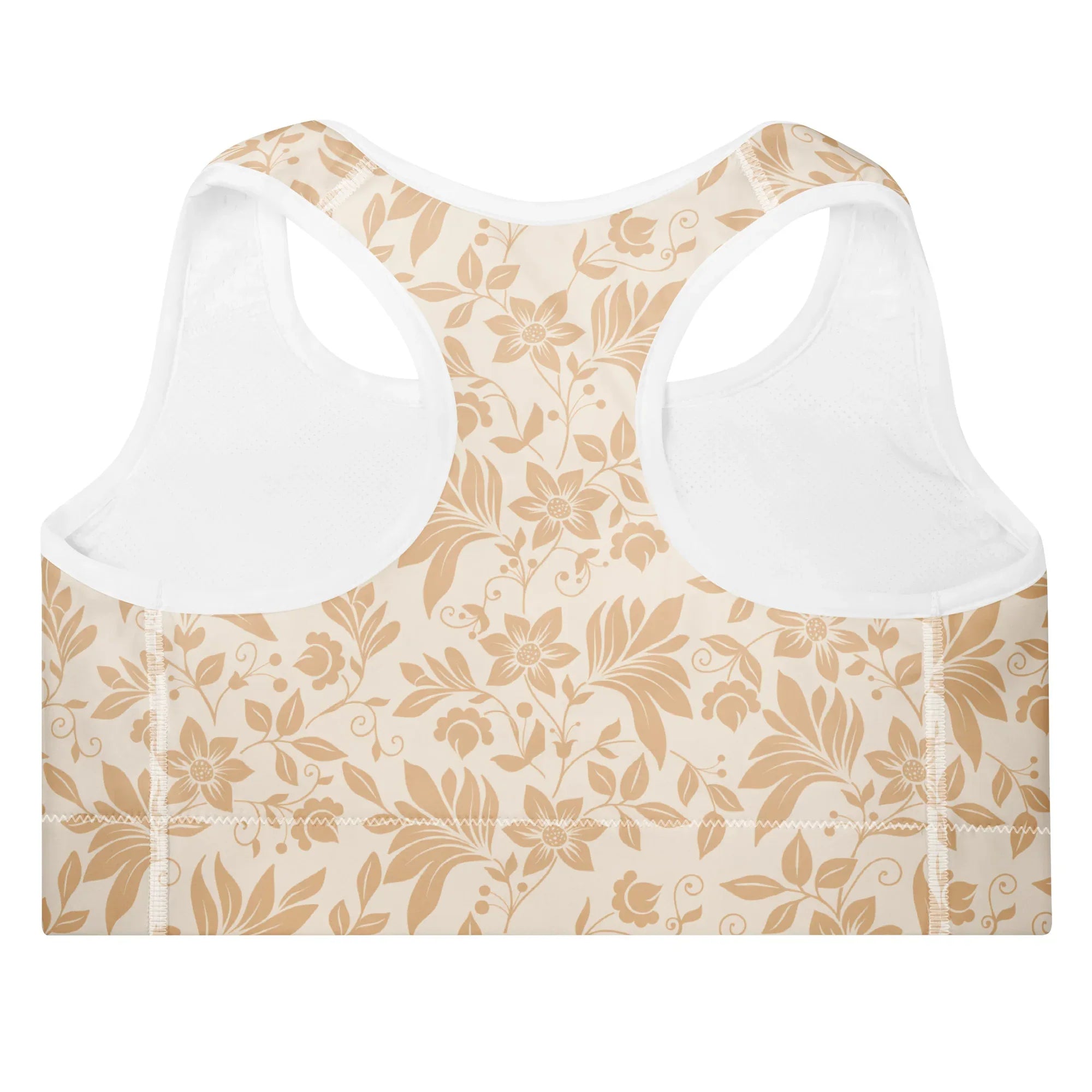 Padded Sports Bra Sports Bra AwRans Clothing all-over-print-padded-sports-bra-white-back-67ec0cec2a916