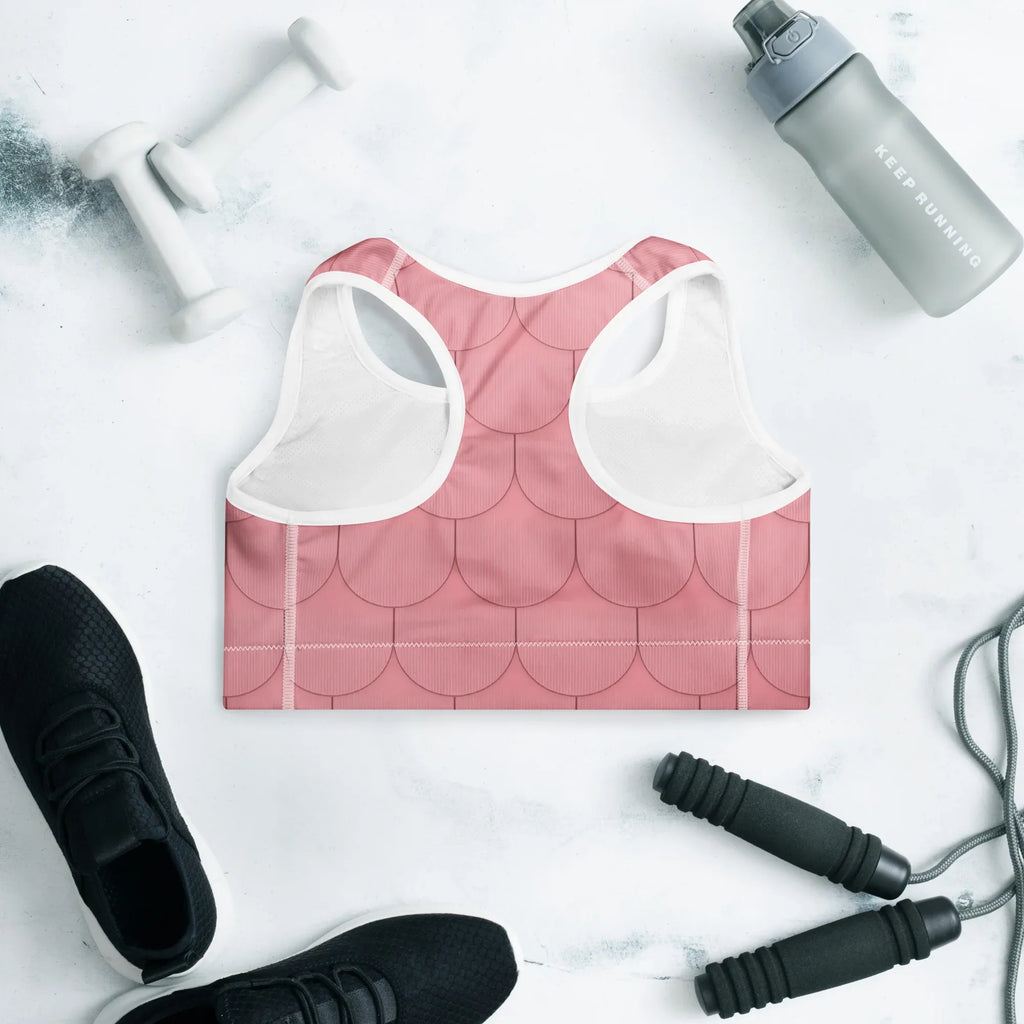 Padded Sports Bra Sports Bra AwRans Clothing all-over-print-padded-sports-bra-white-back-67ec0df0a4253