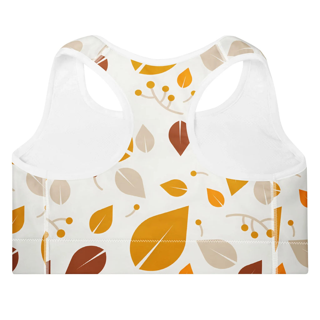 Padded Sports Bra Sports Bra AwRans Clothing all-over-print-padded-sports-bra-white-back-67ec0e75eb5cd