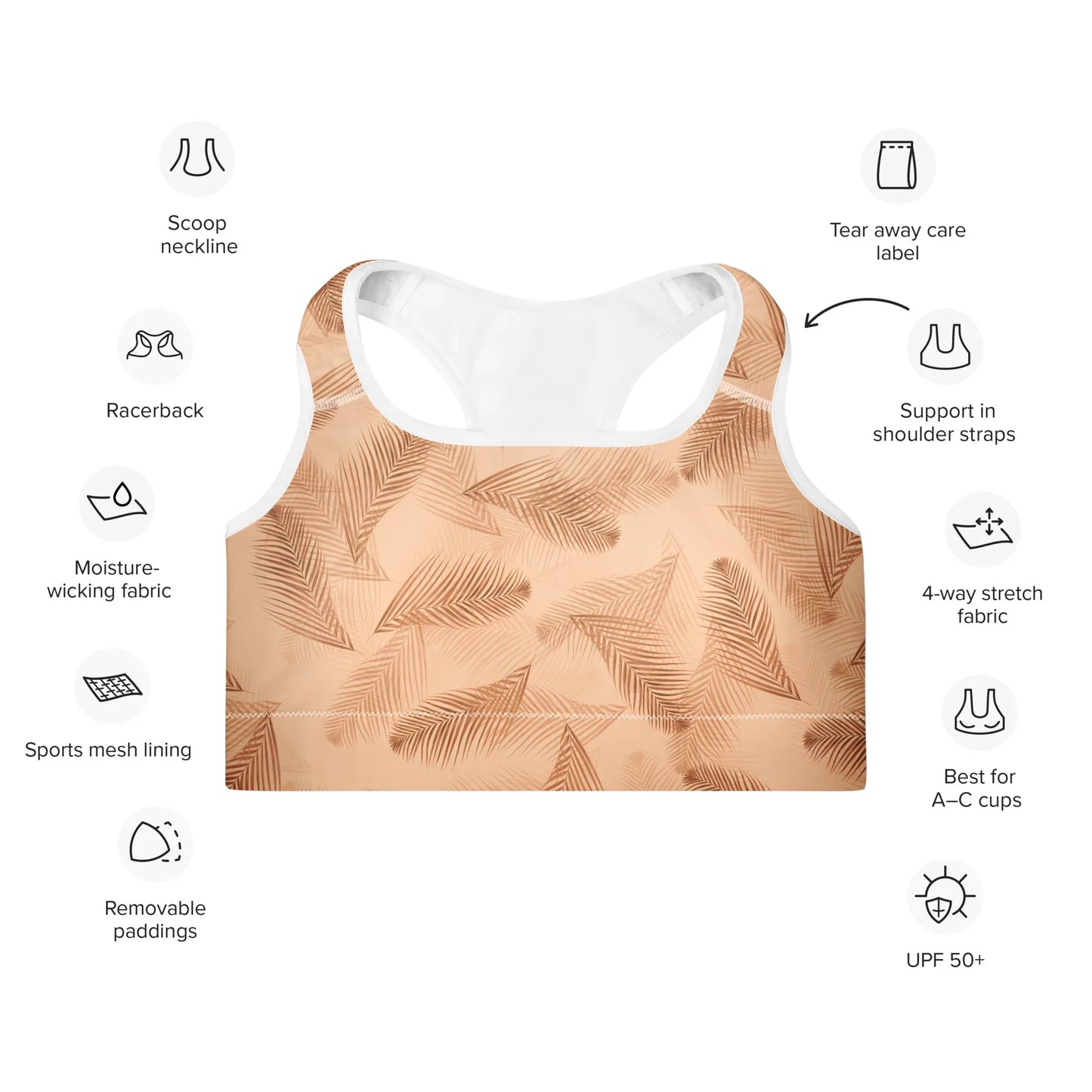 Padded Sports Bra - AwRans Clothing