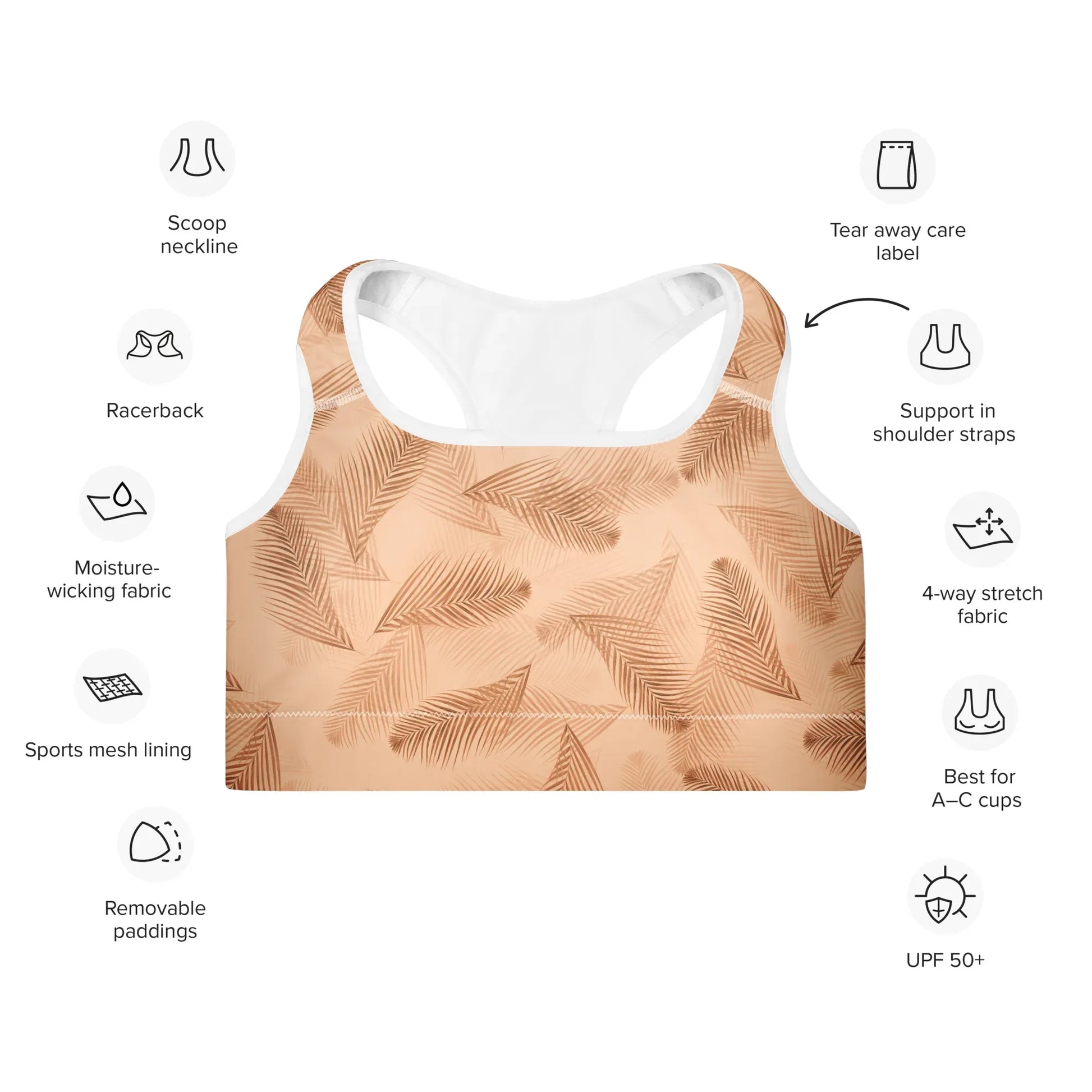 Padded Sports Bra - AwRans Clothing