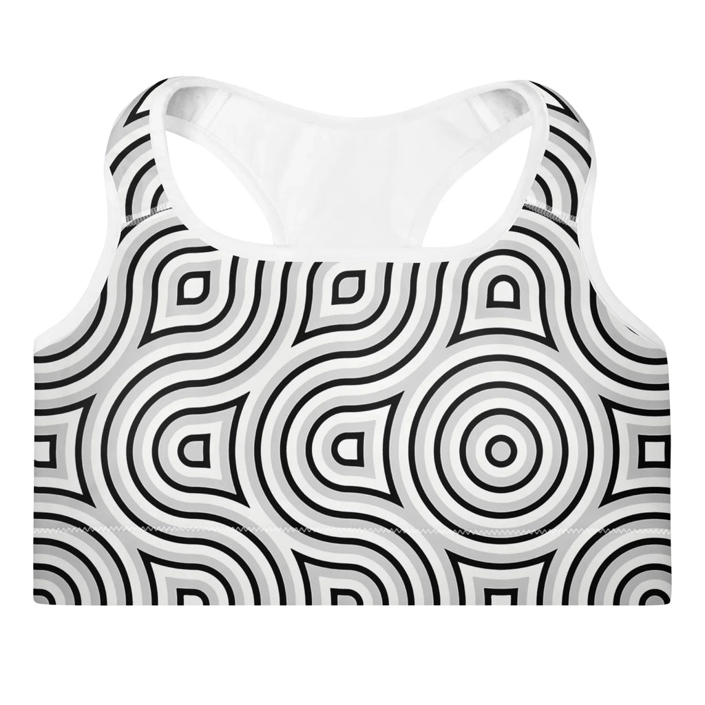 Padded Sports Bra Sports Bra AwRans Clothing all-over-print-padded-sports-bra-white-front-67ec08e3dde0b