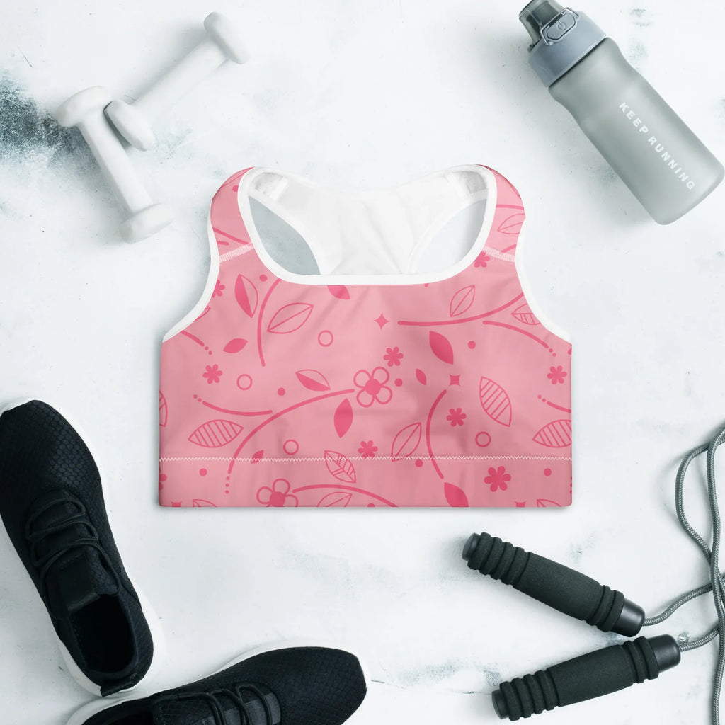 Padded Sports Bra Sports Bra AwRans Clothing all-over-print-padded-sports-bra-white-front-67ec0be0c5aa6