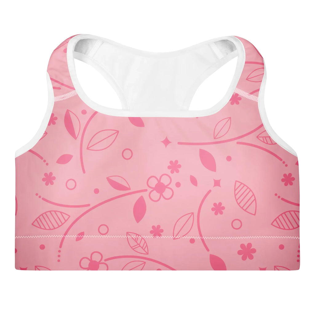 Padded Sports Bra Sports Bra AwRans Clothing all-over-print-padded-sports-bra-white-front-67ec0be0c6430
