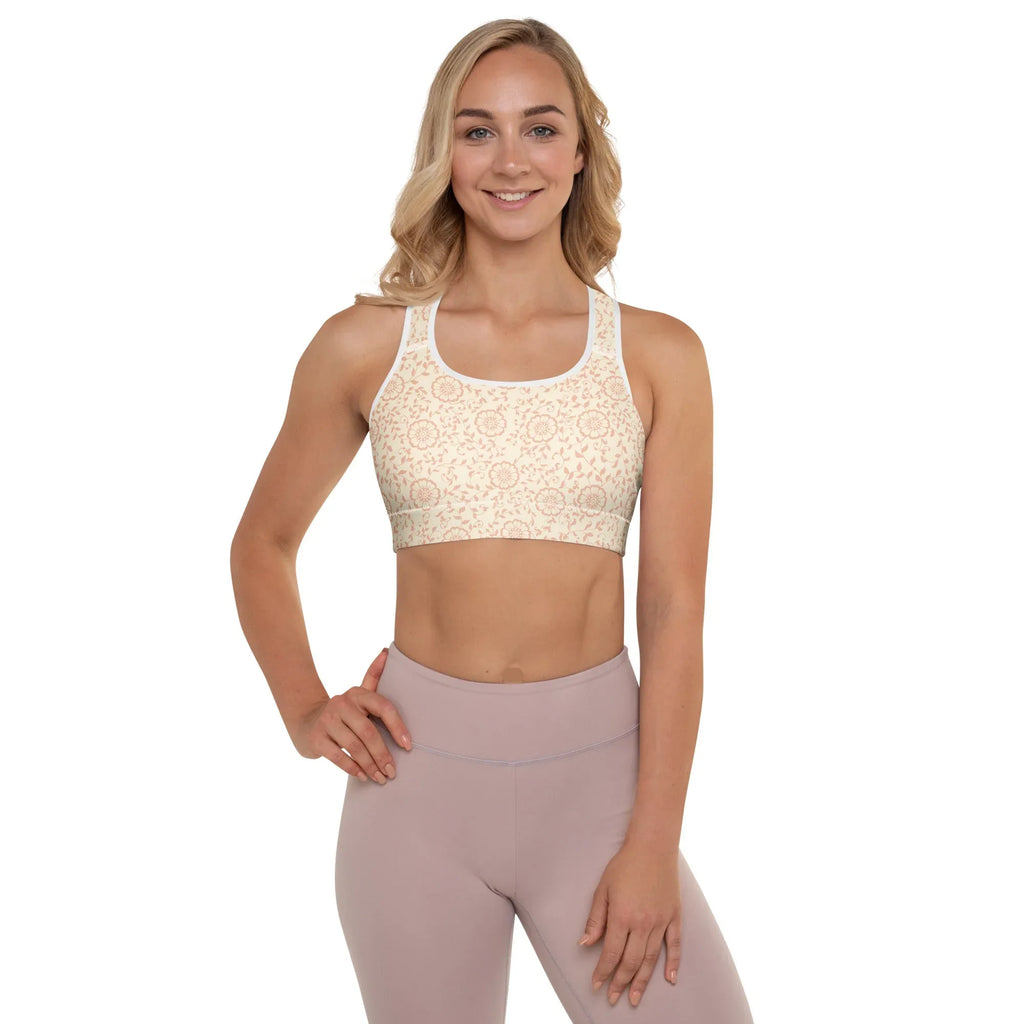 Padded Sports Bra Sports Bra AwRans Clothing all-over-print-padded-sports-bra-white-front-67ec0c6ba8b03