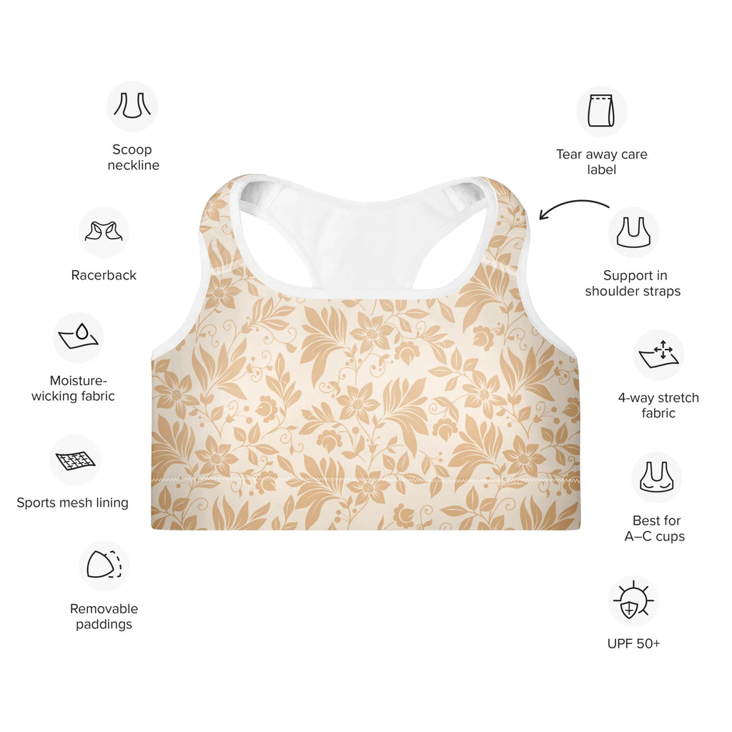 Padded Sports Bra Sports Bra AwRans Clothing all-over-print-padded-sports-bra-white-front-67ec0cec2af7b