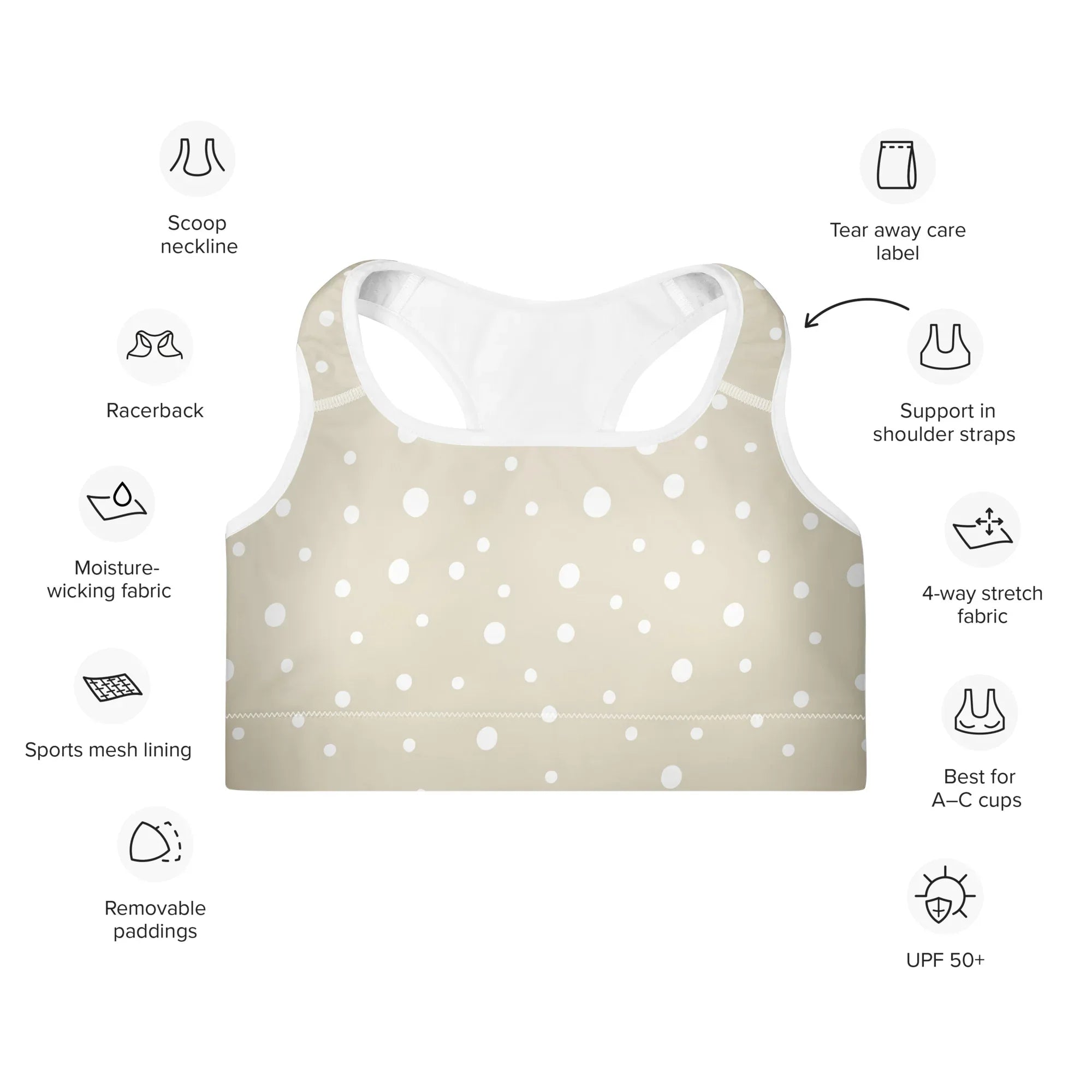 Padded Sports Bra - AwRans Clothing