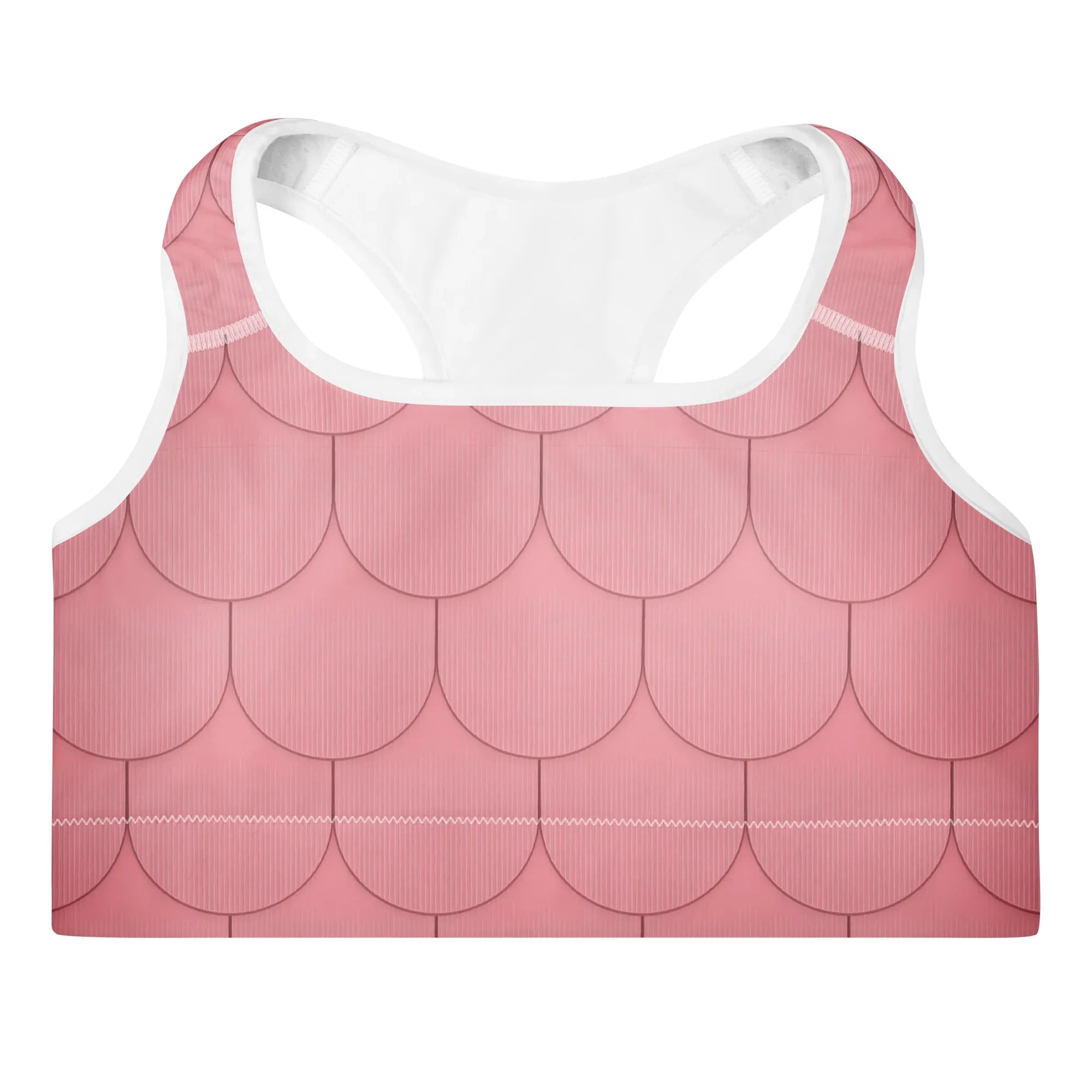 Padded Sports Bra Sports Bra AwRans Clothing all-over-print-padded-sports-bra-white-front-67ec0df0a6eb6