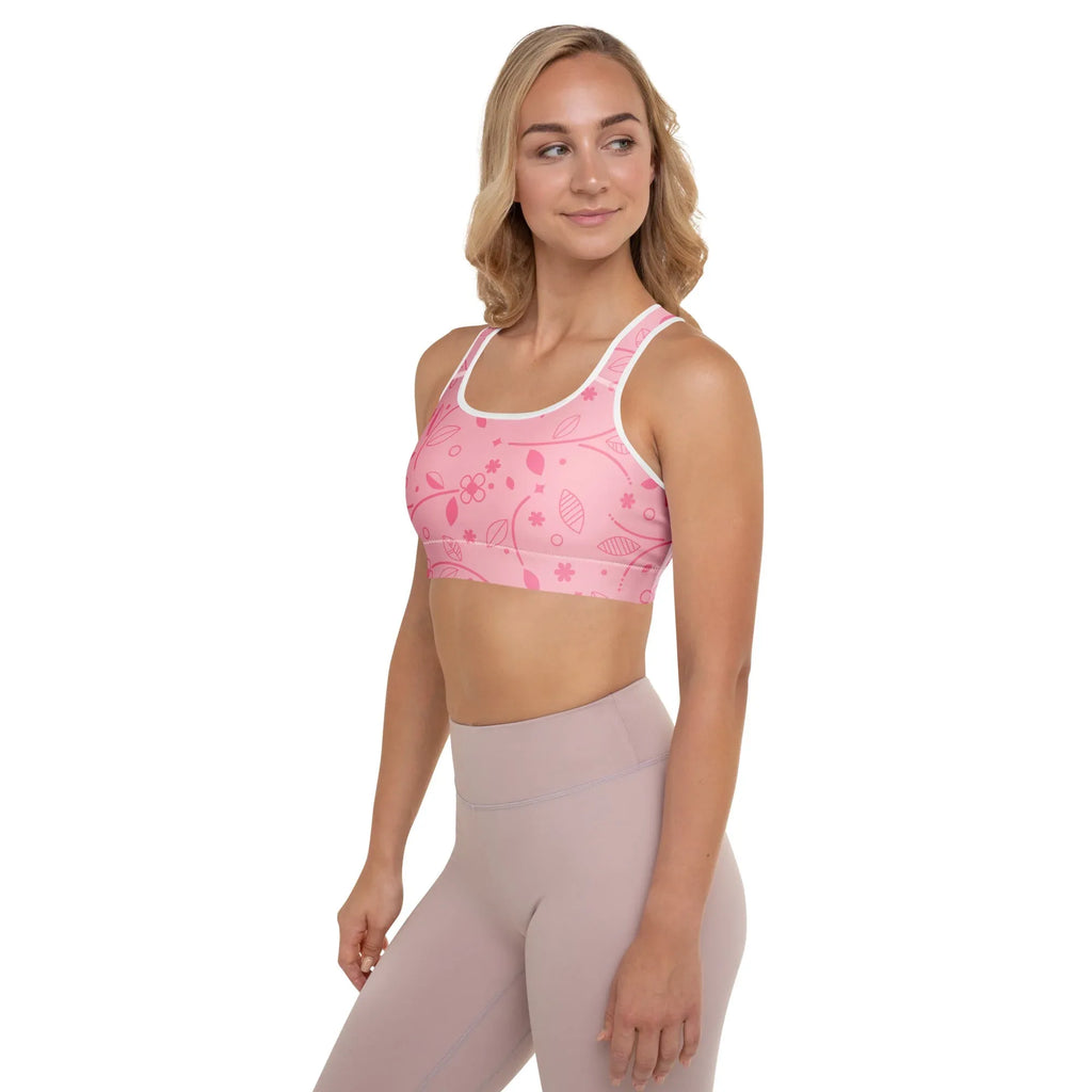 Padded Sports Bra Sports Bra AwRans Clothing all-over-print-padded-sports-bra-white-left-67ec0be0c5d56
