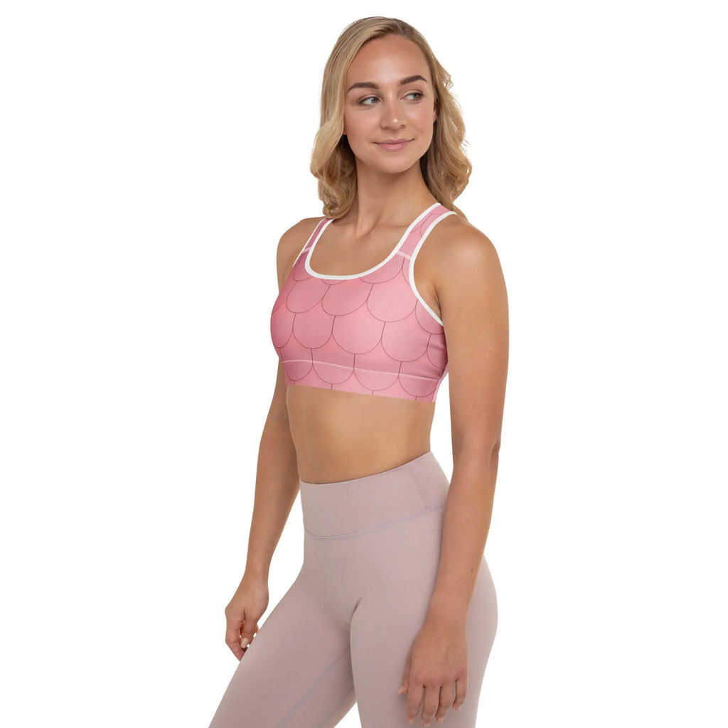 Padded Sports Bra Sports Bra AwRans Clothing all-over-print-padded-sports-bra-white-left-67ec0df0a6308