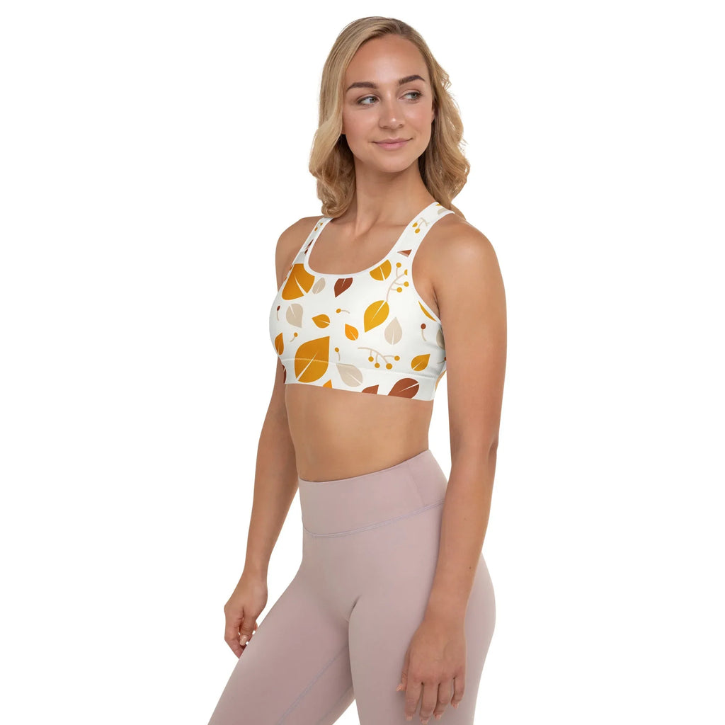 Padded Sports Bra Sports Bra AwRans Clothing all-over-print-padded-sports-bra-white-left-67ec0e75ed01e