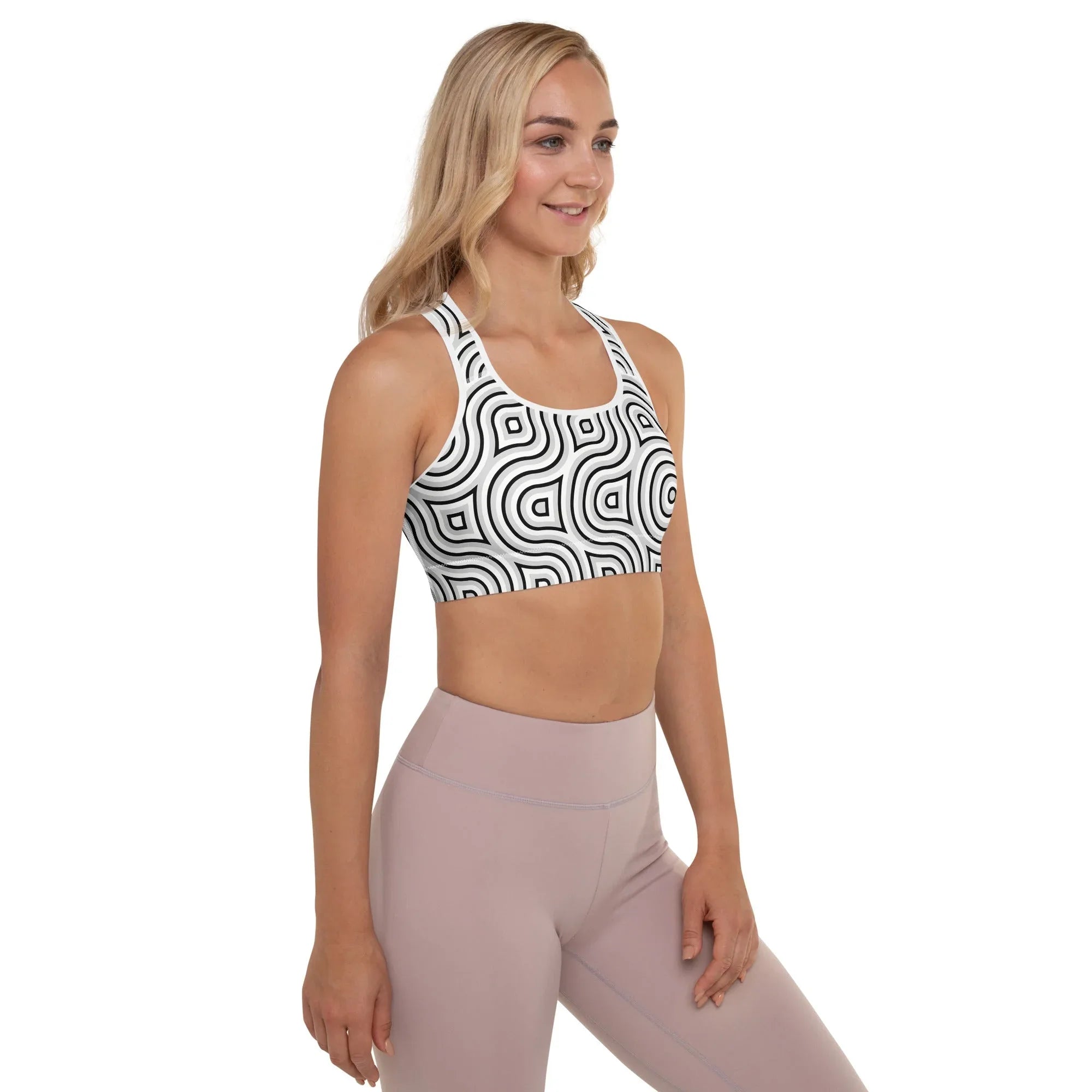 Padded Sports Bra Sports Bra AwRans Clothing all-over-print-padded-sports-bra-white-right-67ec08e3dd4fe