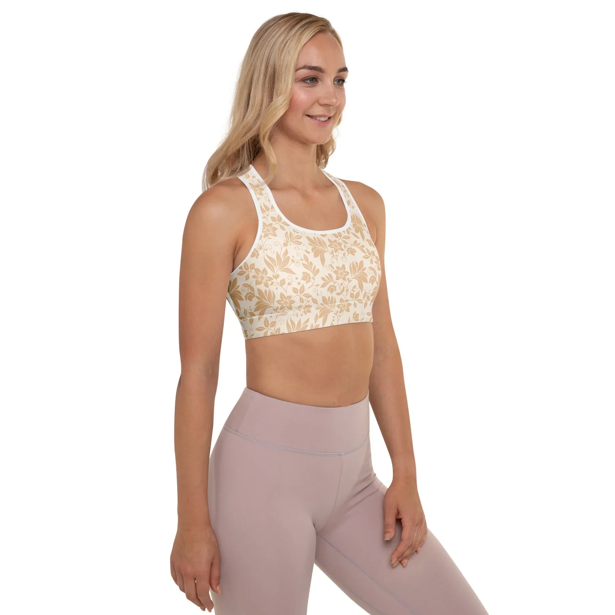 Padded Sports Bra Sports Bra AwRans Clothing all-over-print-padded-sports-bra-white-right-67ec0cec2b878