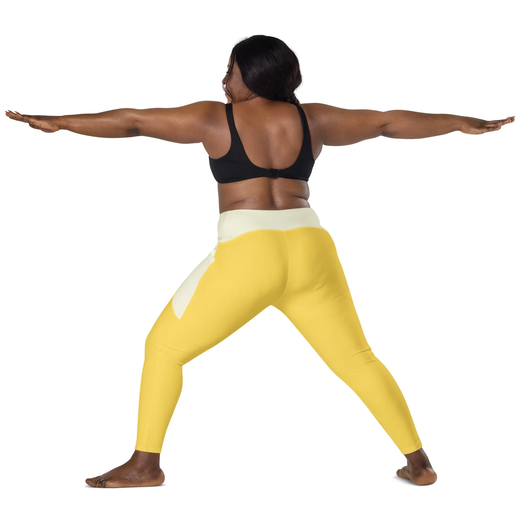 Leggings with pockets Leggings AwRans Clothing all-over-print-recycled-leggings-with-pockets-white-back-2-688015d59065e