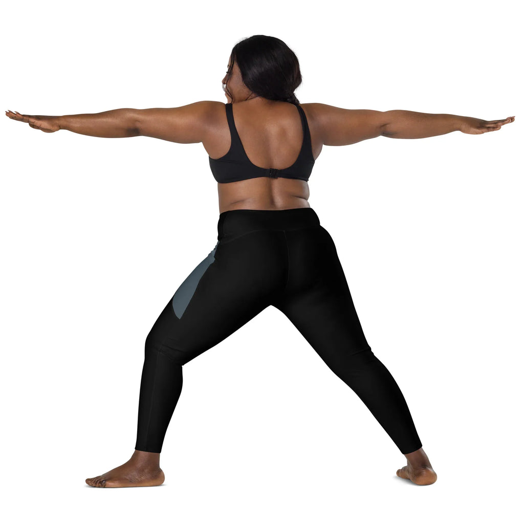 Leggings with pockets Leggings AwRans Clothing all-over-print-recycled-leggings-with-pockets-white-back-2-6880164c6b220