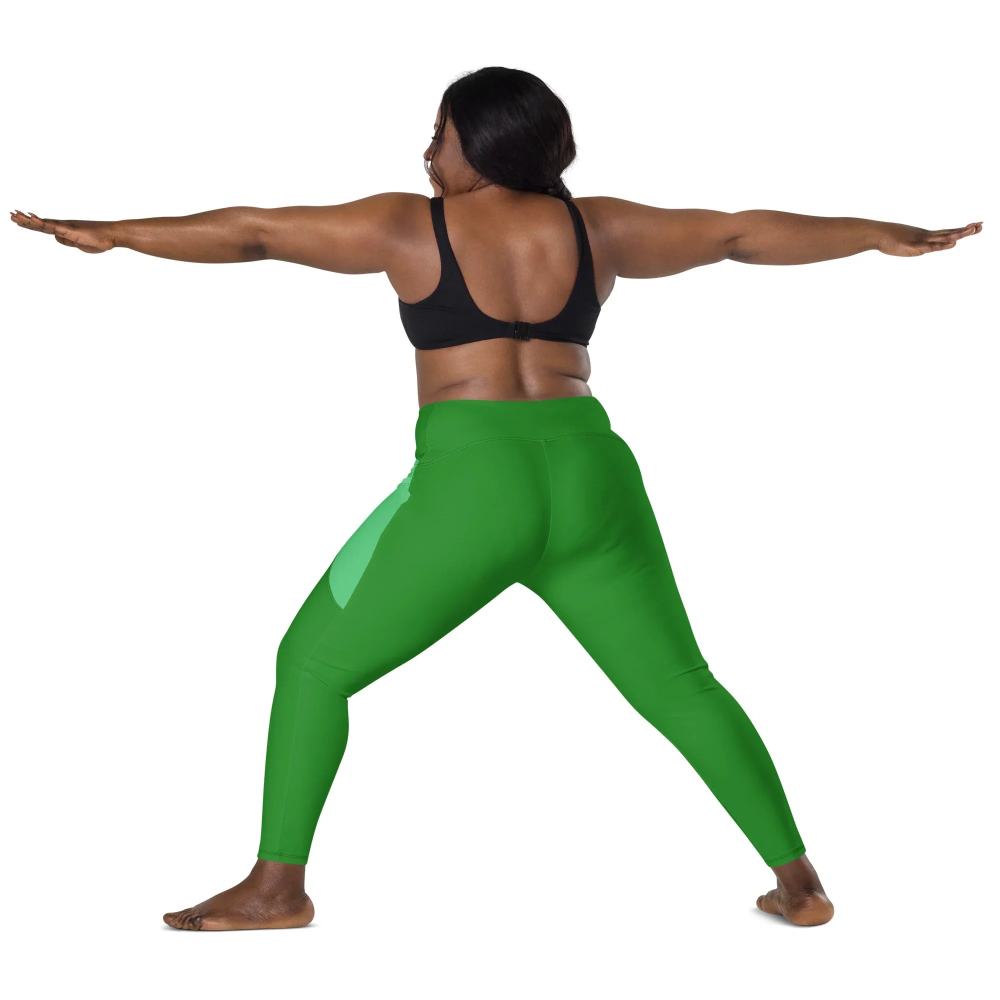 Leggings with pockets Leggings AwRans Clothing all-over-print-recycled-leggings-with-pockets-white-back-2-68801688c839a