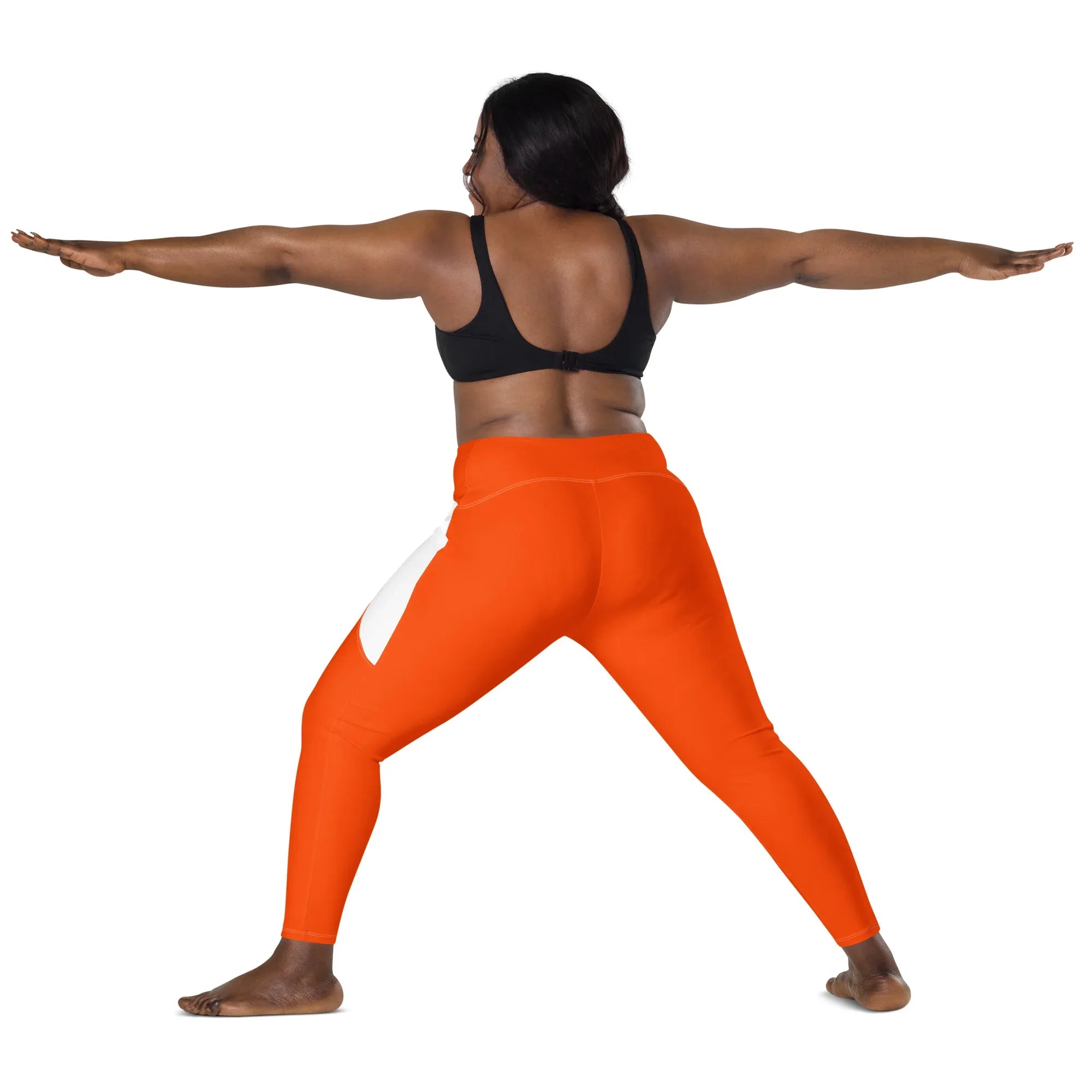 Leggings with pockets Leggings AwRans Clothing all-over-print-recycled-leggings-with-pockets-white-back-2-688016c27c9cd
