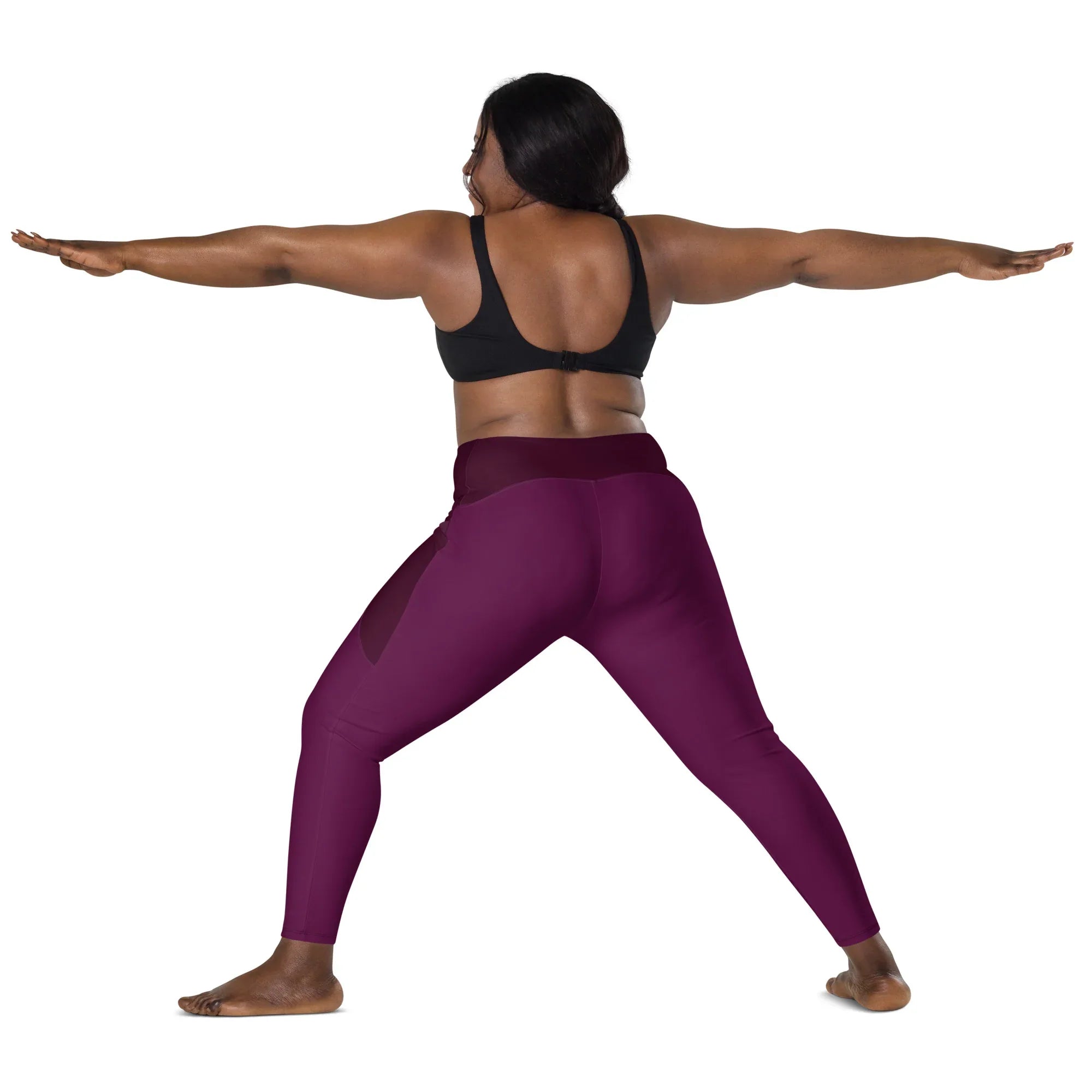 Leggings with pockets Leggings AwRans Clothing all-over-print-recycled-leggings-with-pockets-white-back-2-6880173ad13bb