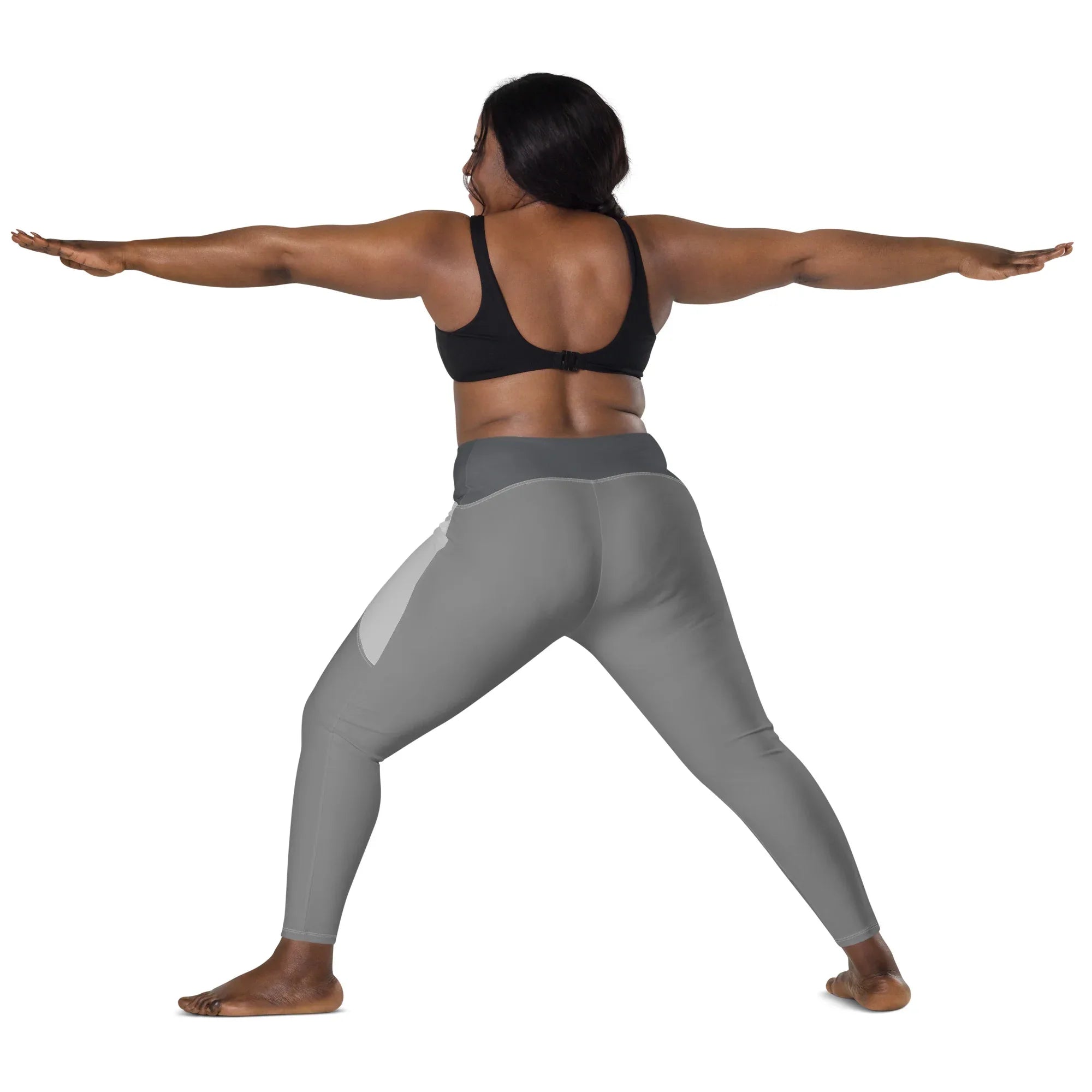 Leggings with pockets Leggings AwRans Clothing all-over-print-recycled-leggings-with-pockets-white-back-2-688017b1adae7