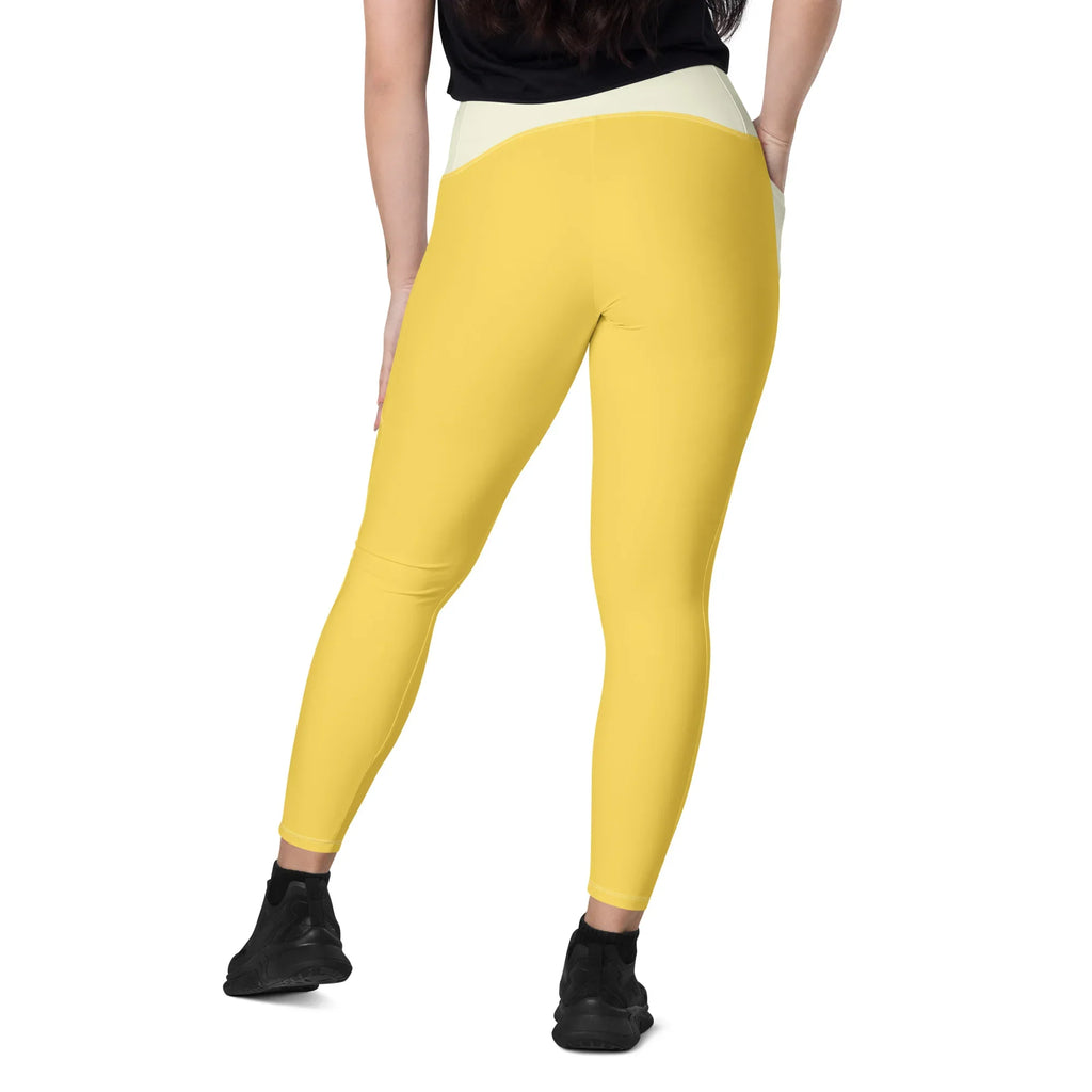 Leggings with pockets Leggings AwRans Clothing all-over-print-recycled-leggings-with-pockets-white-back-688015d58f04e