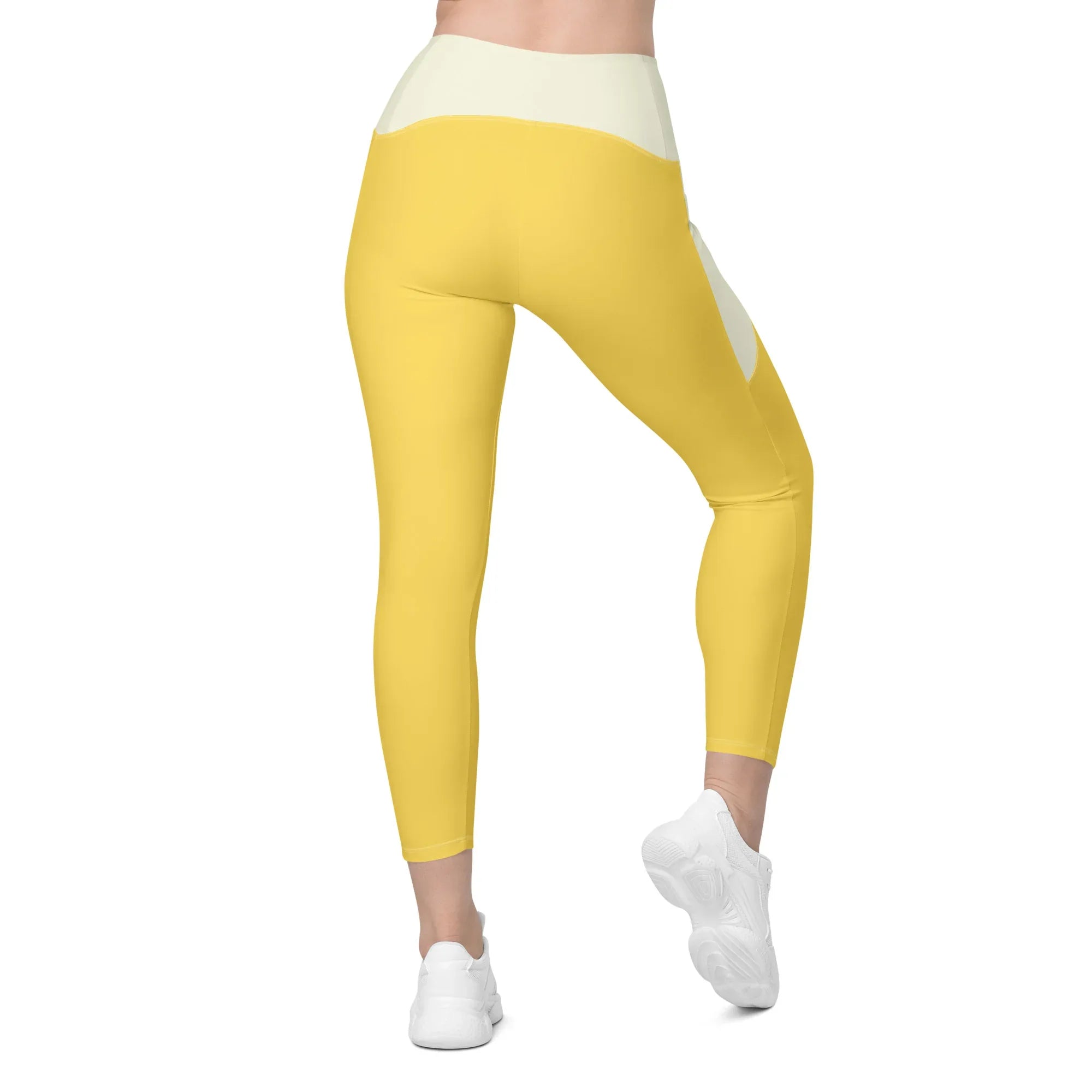 Leggings with pockets Leggings AwRans Clothing all-over-print-recycled-leggings-with-pockets-white-back-688015d59121b