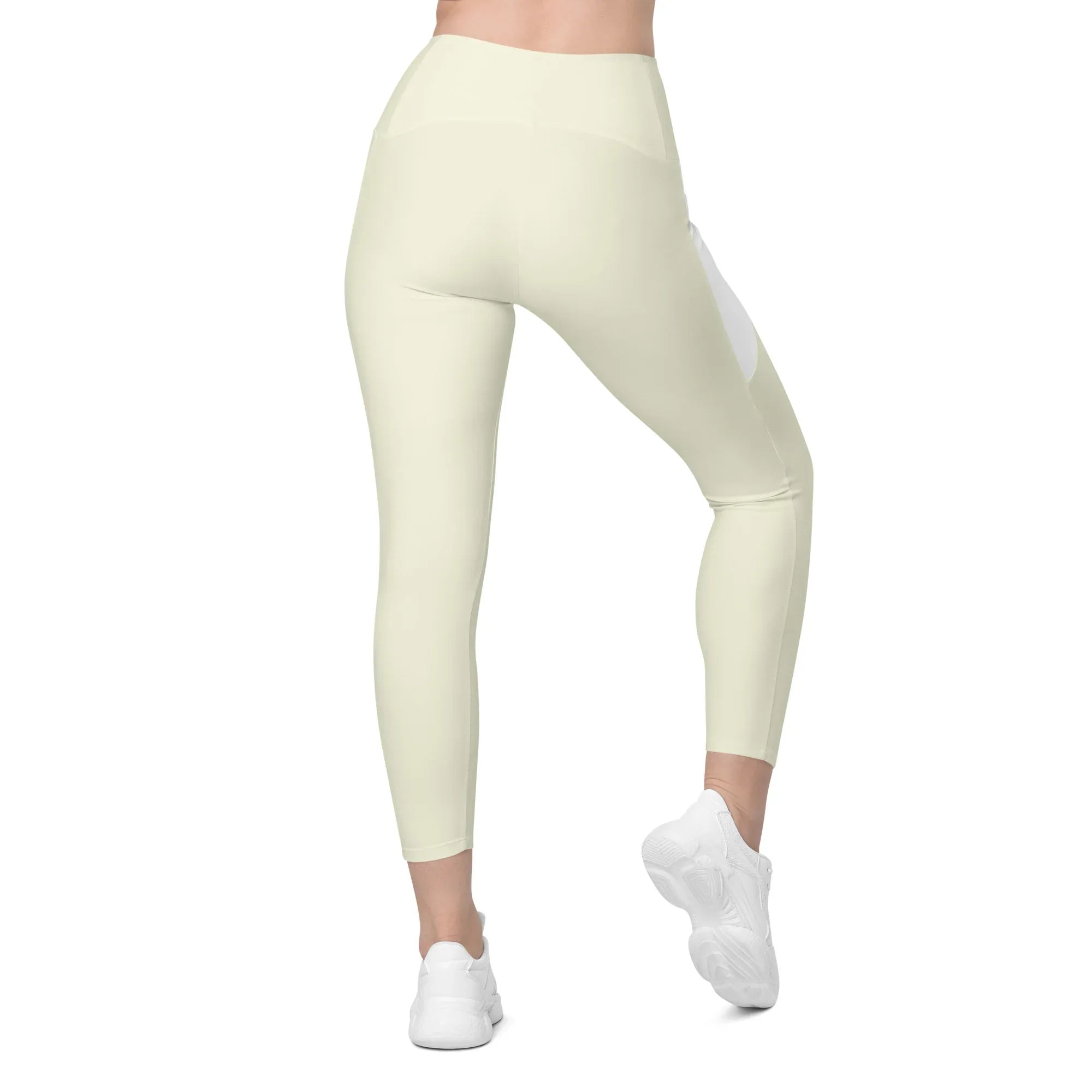 Leggings with pockets Leggings AwRans Clothing all-over-print-recycled-leggings-with-pockets-white-back-68801610cf7ae