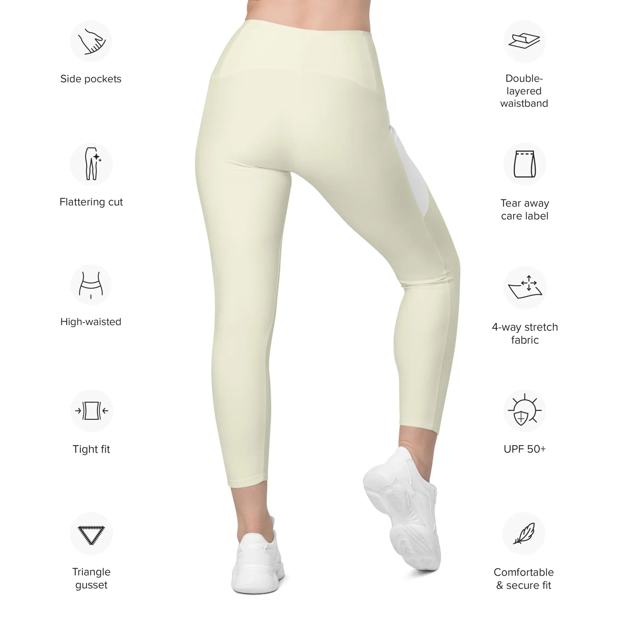 Leggings with pockets Leggings AwRans Clothing all-over-print-recycled-leggings-with-pockets-white-back-68801610d02dc
