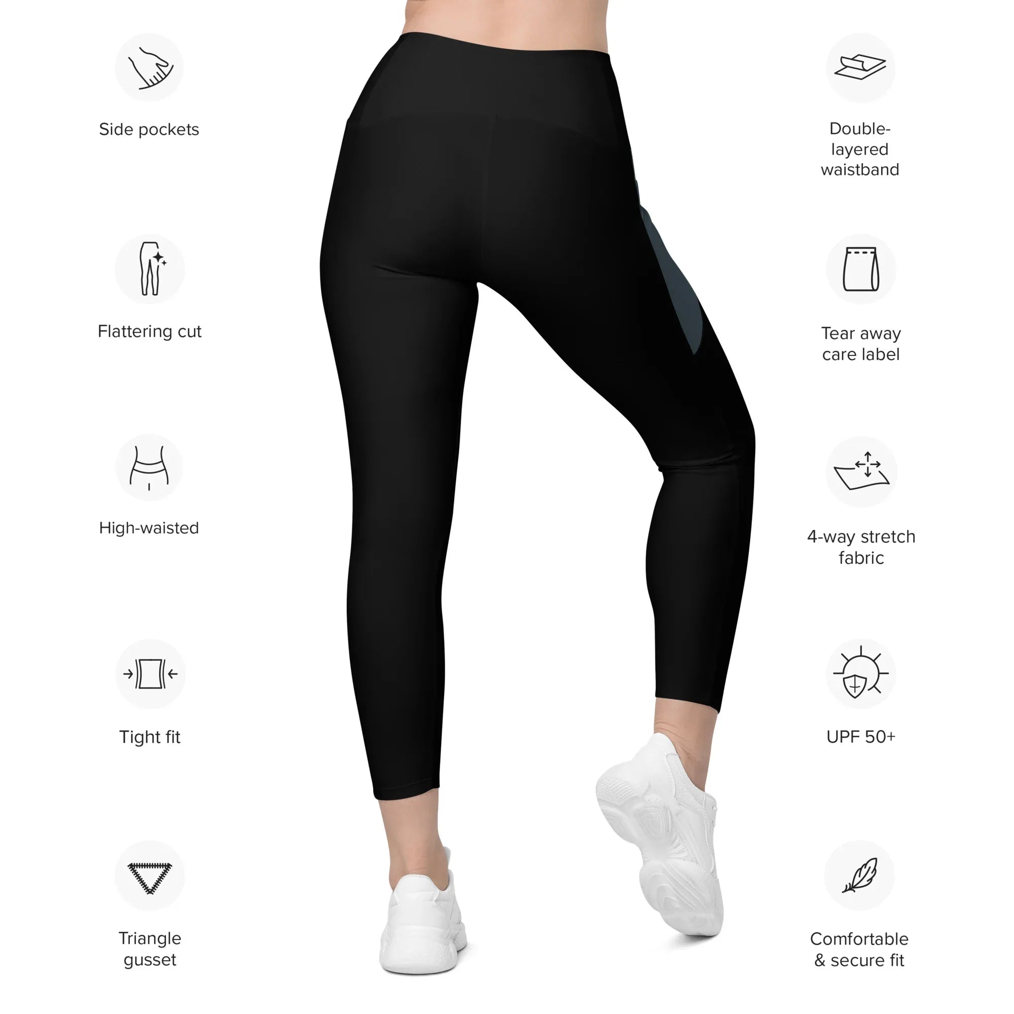 Leggings with pockets Leggings AwRans Clothing all-over-print-recycled-leggings-with-pockets-white-back-6880164c6c4a9