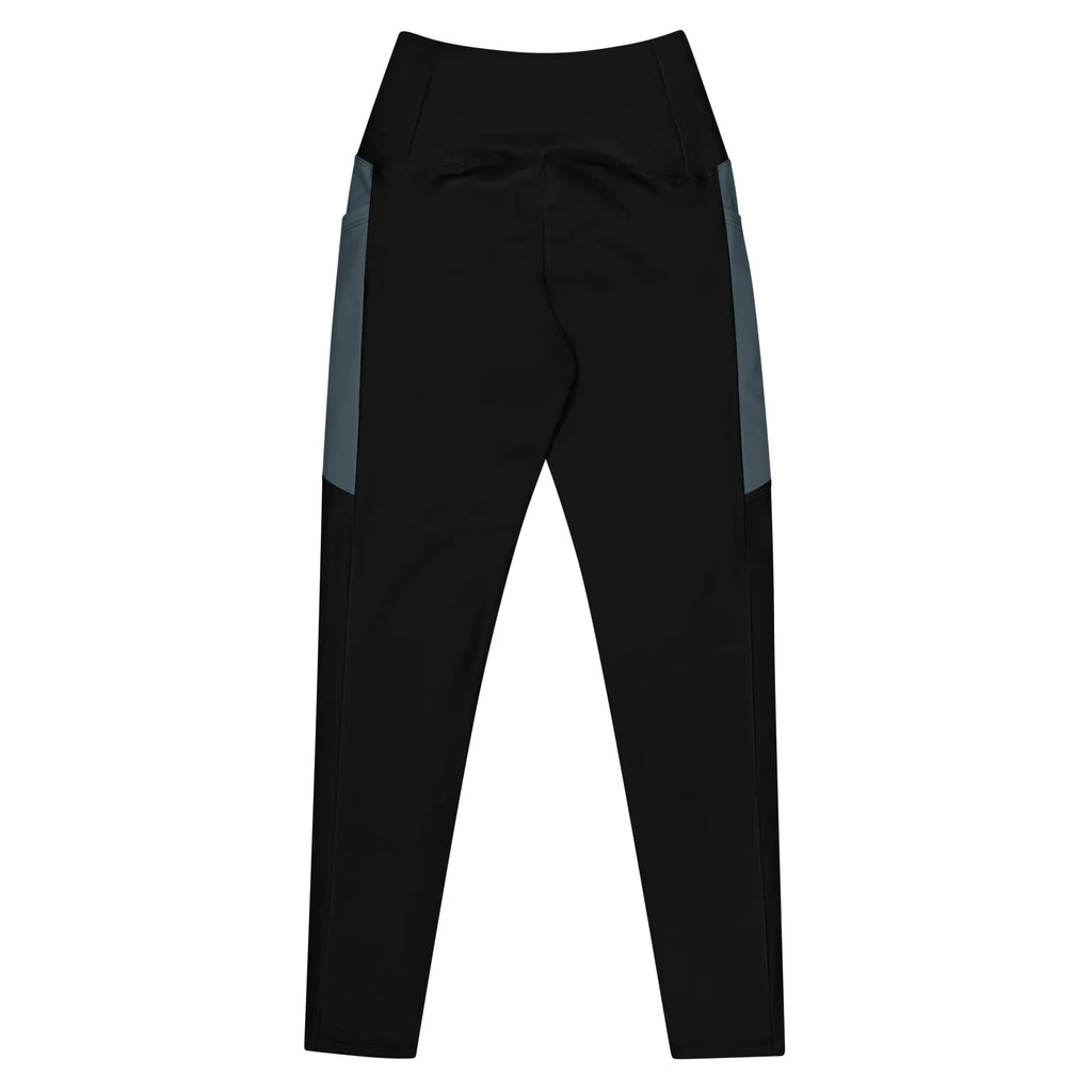 Leggings with pockets Leggings AwRans Clothing all-over-print-recycled-leggings-with-pockets-white-back-6880164c6d869