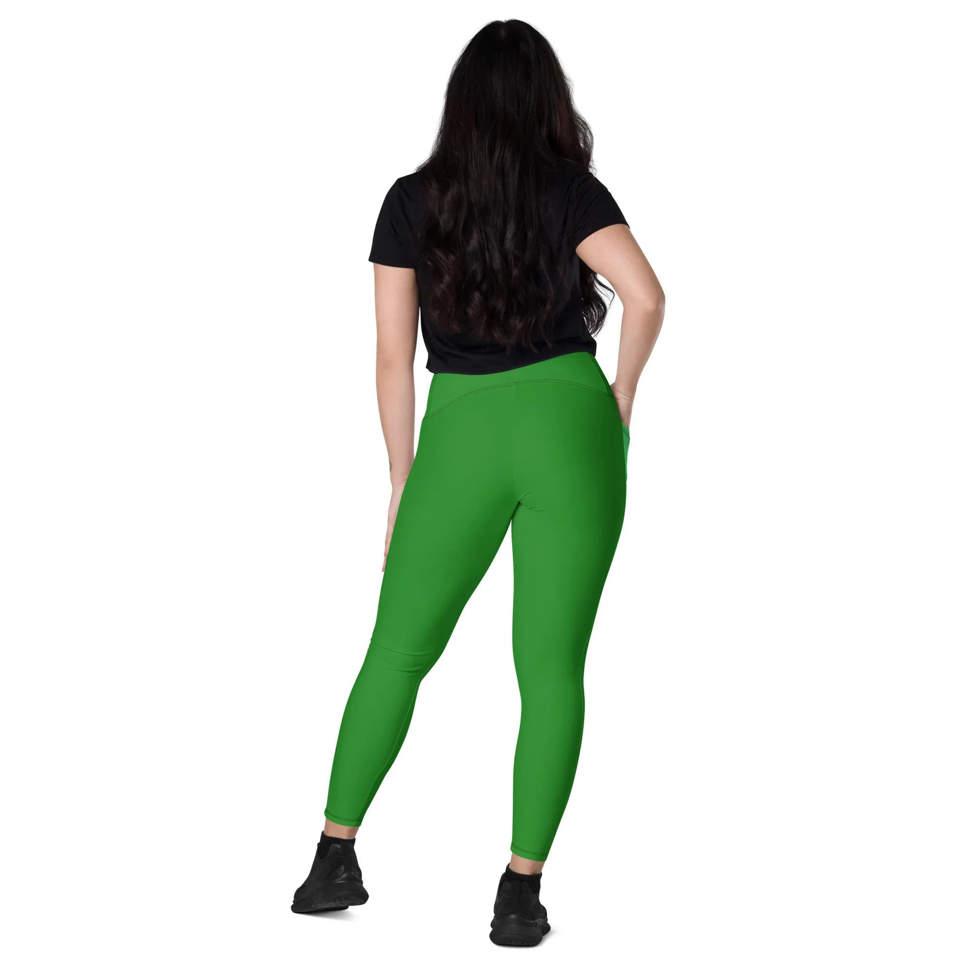 Leggings with pockets Leggings AwRans Clothing all-over-print-recycled-leggings-with-pockets-white-back-68801688c7540