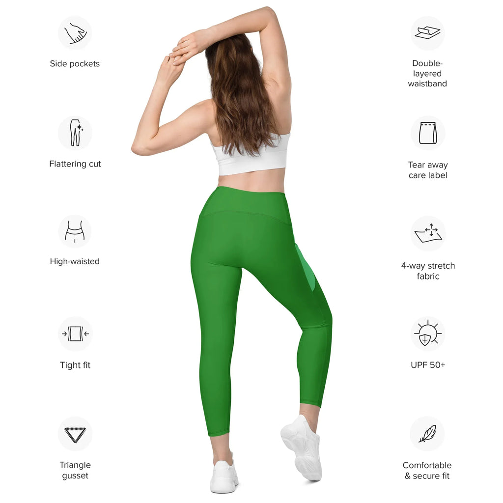 Leggings with pockets Leggings AwRans Clothing all-over-print-recycled-leggings-with-pockets-white-back-68801688c9af9