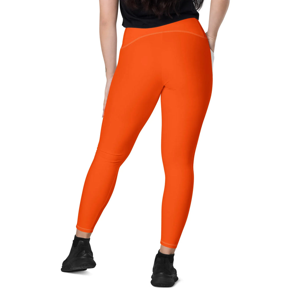 Leggings with pockets Leggings AwRans Clothing all-over-print-recycled-leggings-with-pockets-white-back-688016c27a701