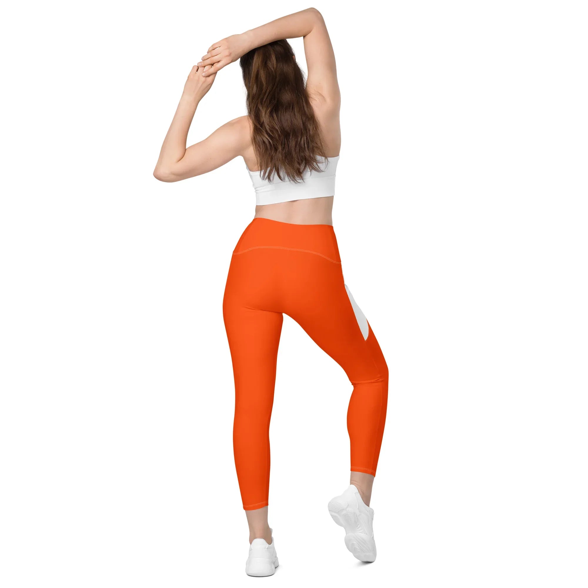 Leggings with pockets Leggings AwRans Clothing all-over-print-recycled-leggings-with-pockets-white-back-688016c27e1f2