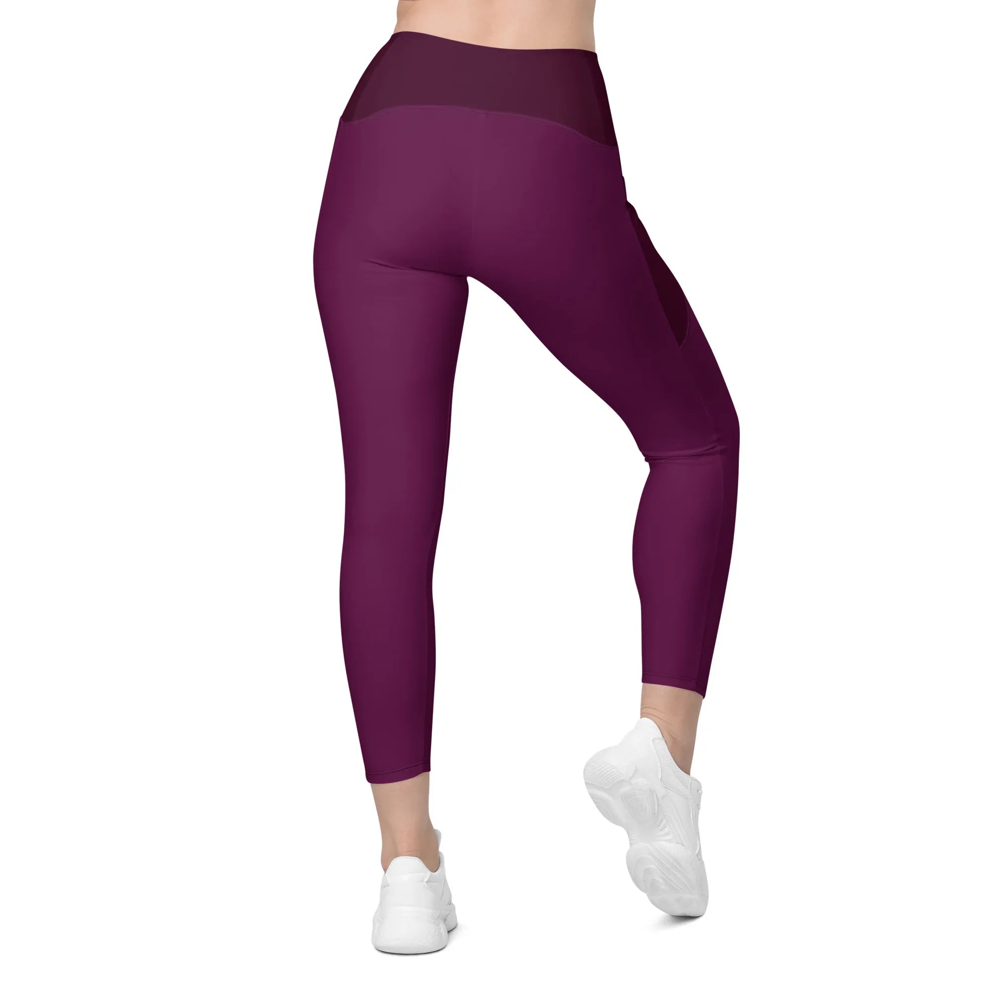 Leggings with pockets Leggings AwRans Clothing all-over-print-recycled-leggings-with-pockets-white-back-6880173ad19c2