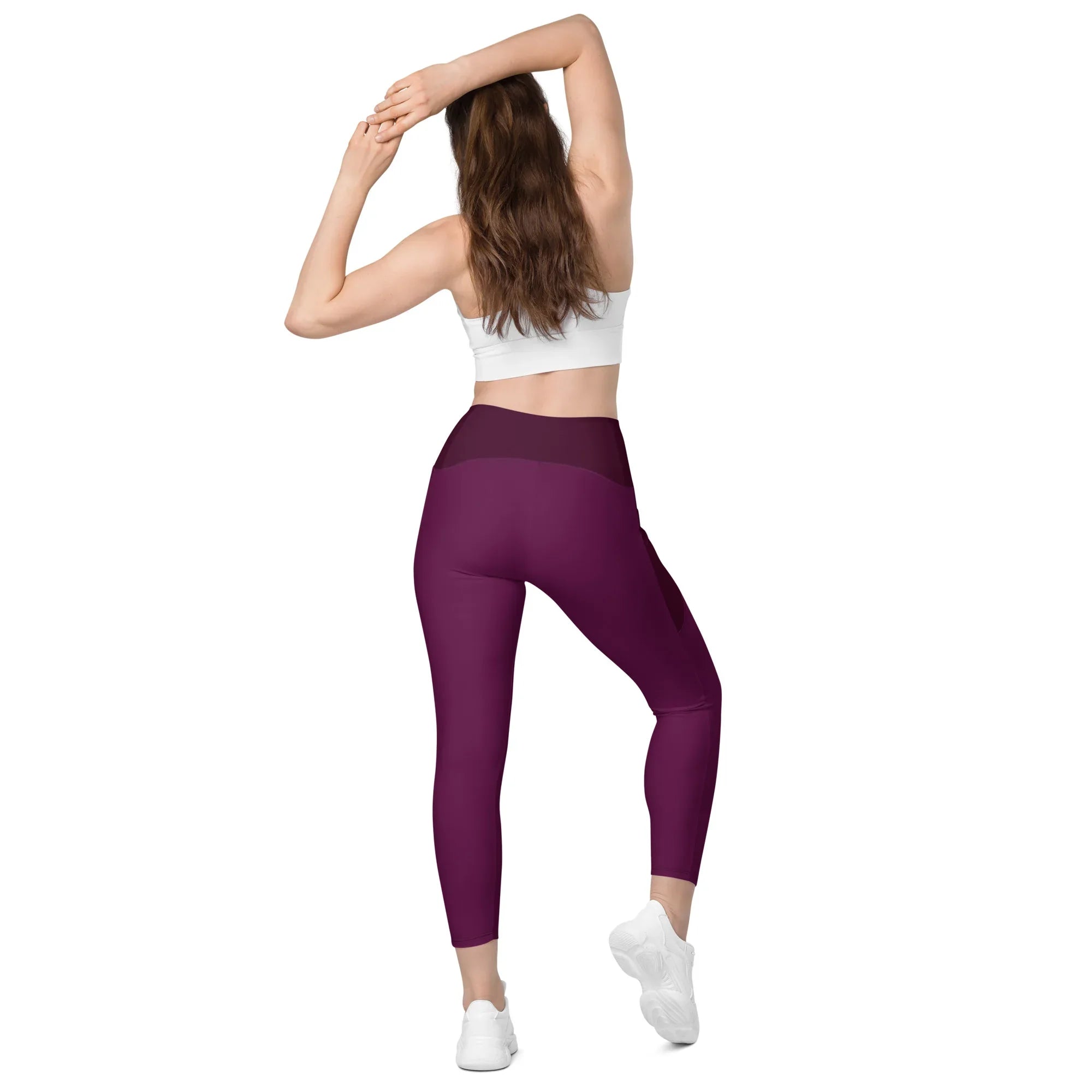 Leggings with pockets Leggings AwRans Clothing all-over-print-recycled-leggings-with-pockets-white-back-6880173ad222f