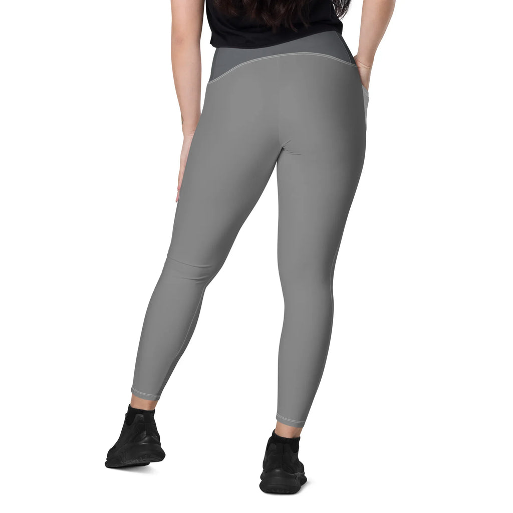 Leggings with pockets Leggings AwRans Clothing all-over-print-recycled-leggings-with-pockets-white-back-688017b1ac9d3