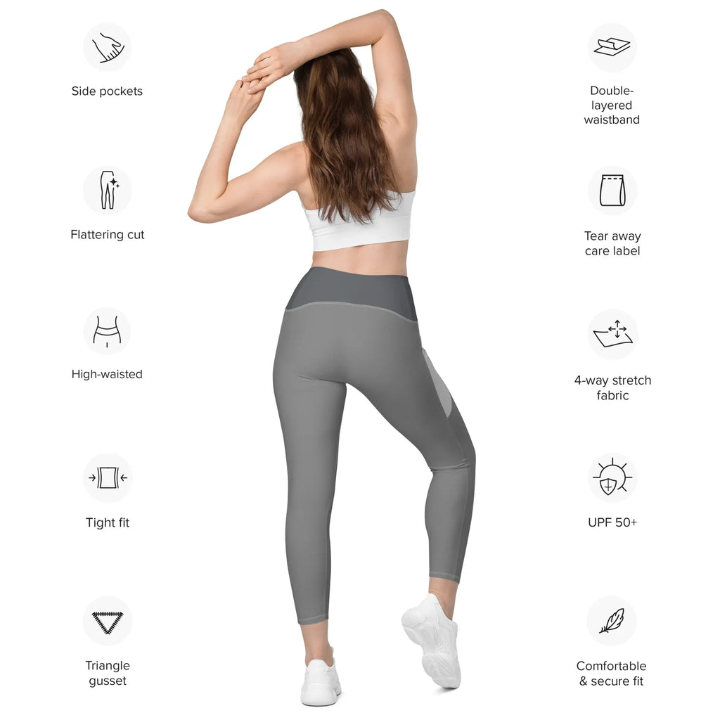 Leggings with pockets Leggings AwRans Clothing all-over-print-recycled-leggings-with-pockets-white-back-688017b1af00a