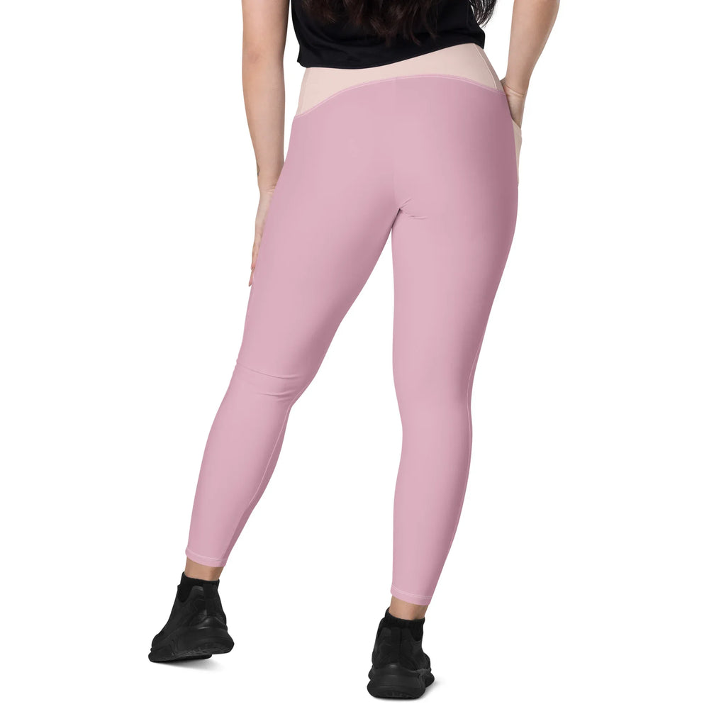 Leggings with pockets Leggings AwRans Clothing all-over-print-recycled-leggings-with-pockets-white-back-688017ecd5ae7