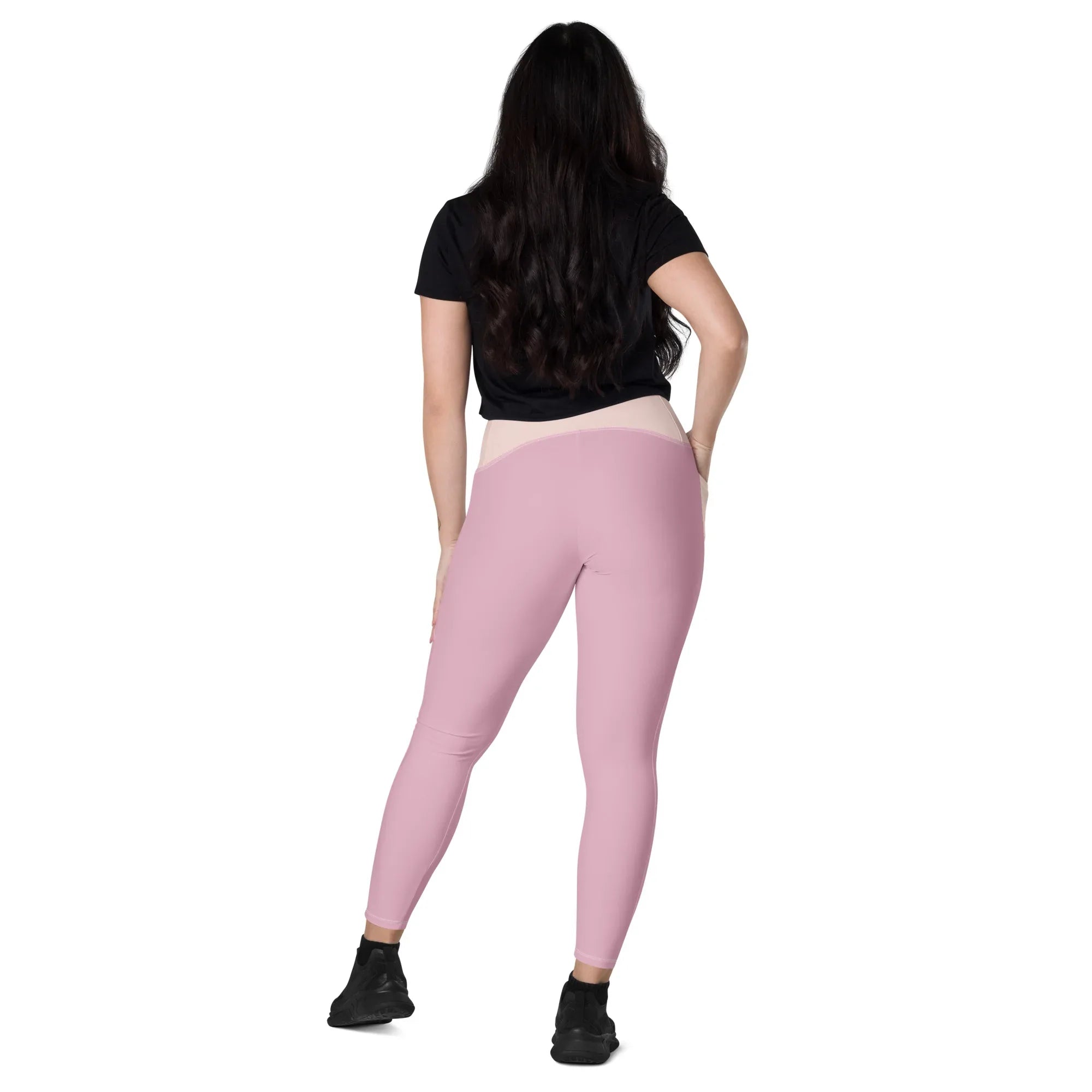 Leggings with pockets Leggings AwRans Clothing all-over-print-recycled-leggings-with-pockets-white-back-688017ecd60ca
