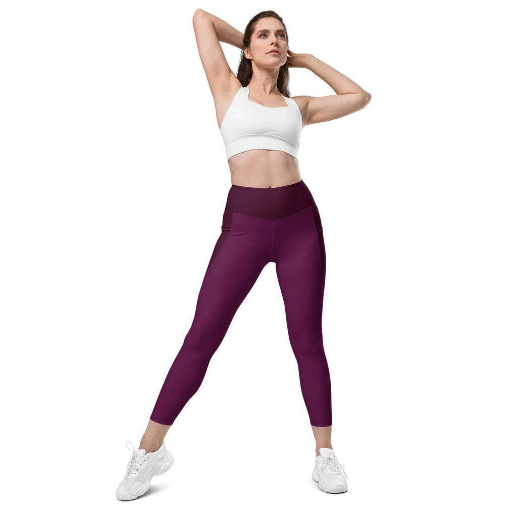 Leggings with pockets Leggings AwRans Clothing all-over-print-recycled-leggings-with-pockets-white-front-2-6880173ad1ff5