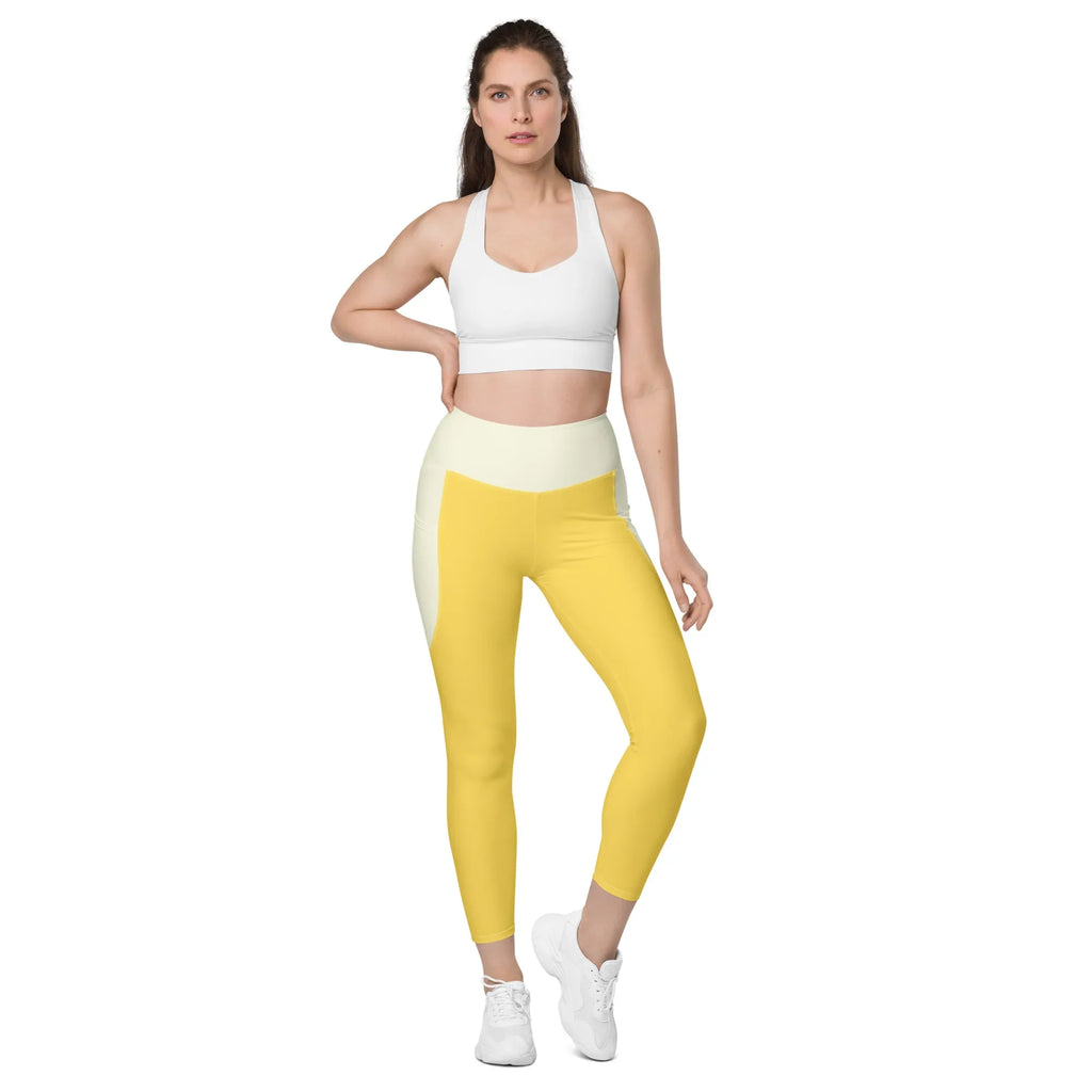 Leggings with pockets Leggings AwRans Clothing all-over-print-recycled-leggings-with-pockets-white-front-688015d591bc6