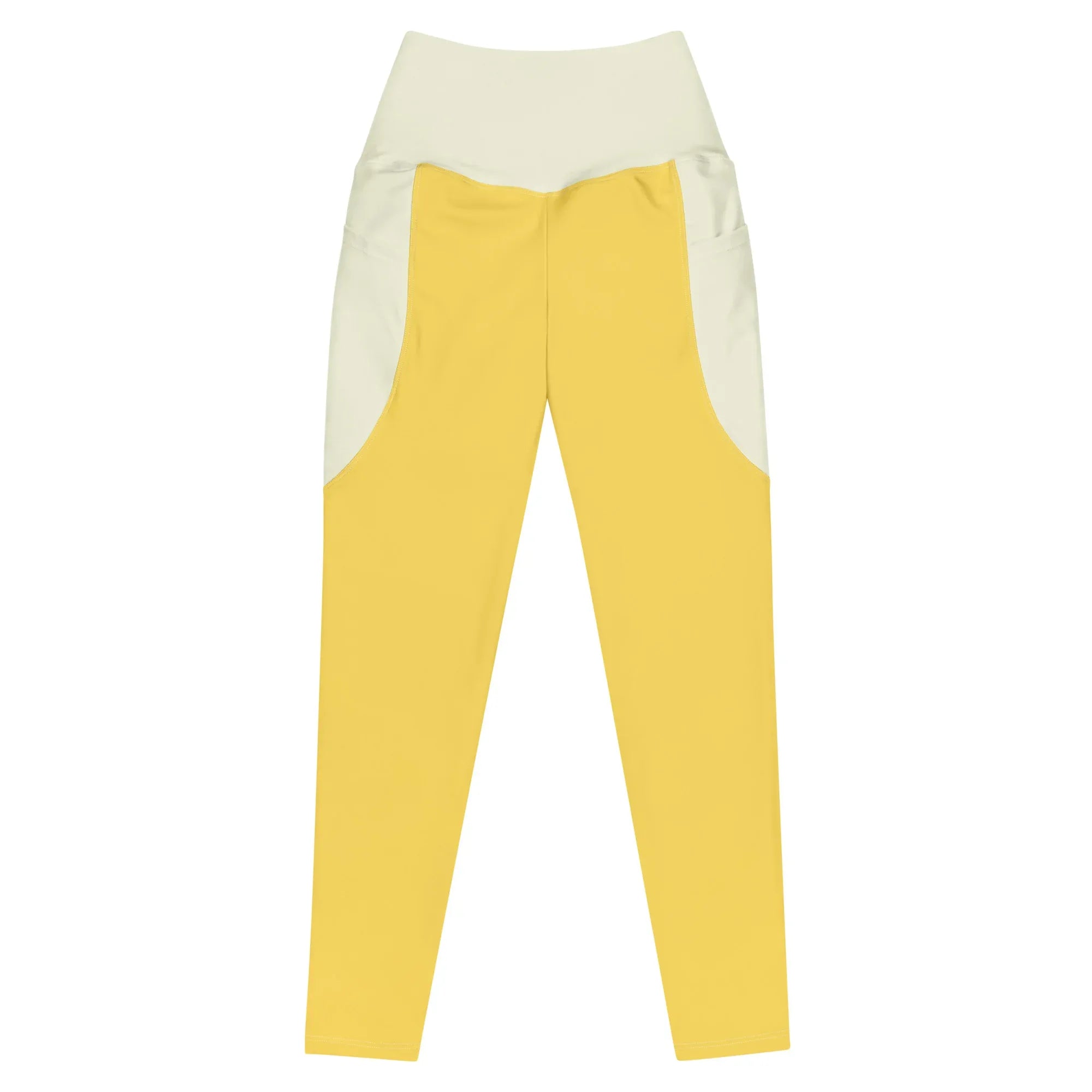 Leggings with pockets Leggings AwRans Clothing all-over-print-recycled-leggings-with-pockets-white-front-688015d59355a