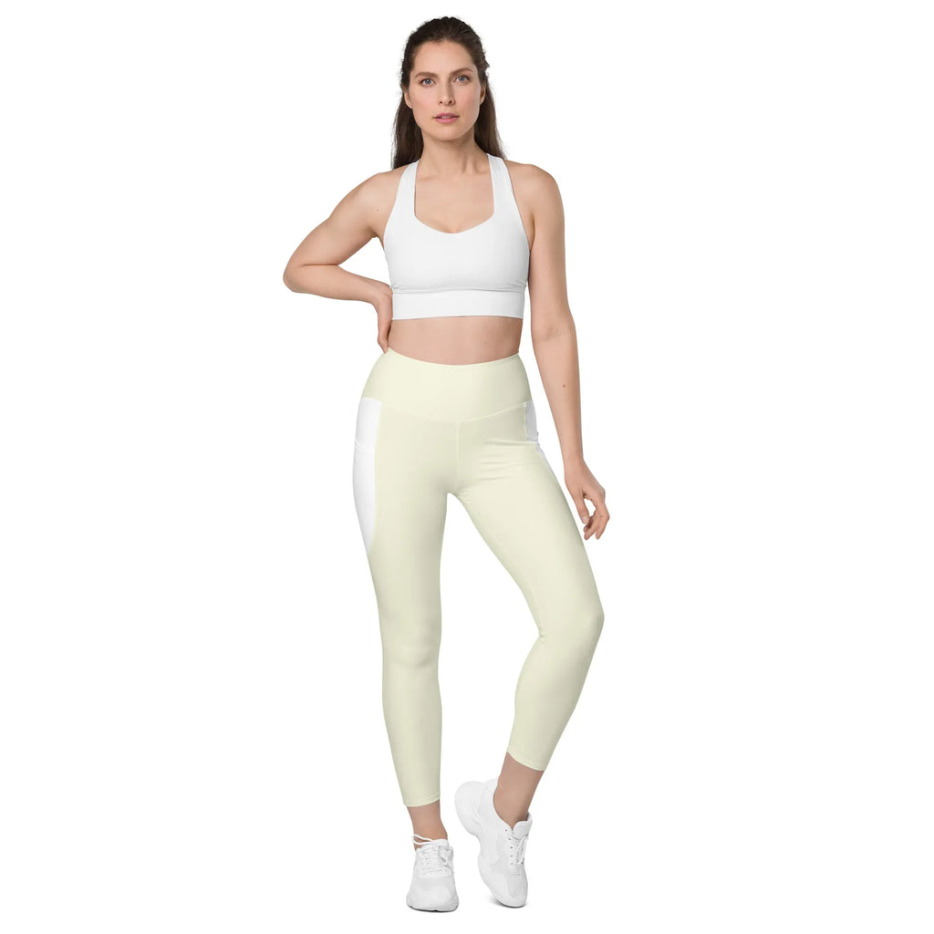 Leggings with pockets Leggings AwRans Clothing all-over-print-recycled-leggings-with-pockets-white-front-68801610cfe88