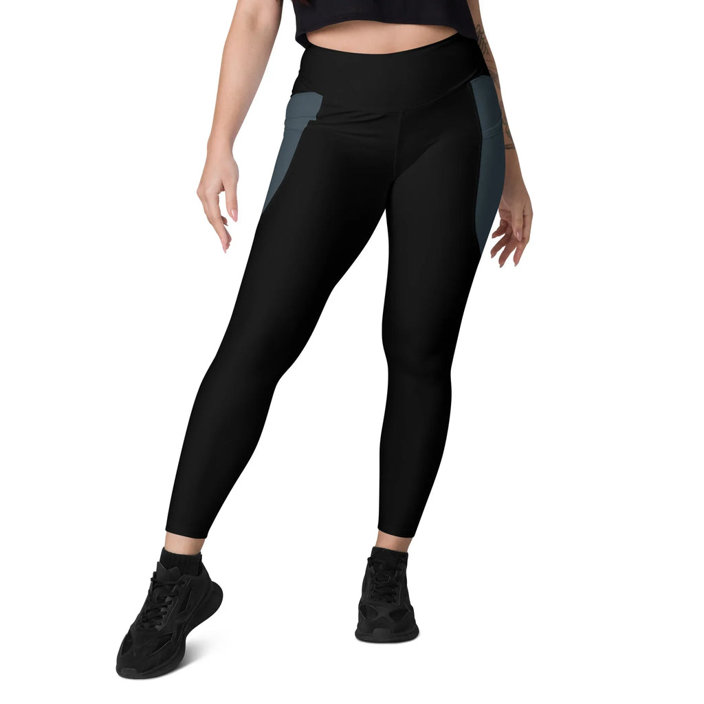 Leggings with pockets Leggings AwRans Clothing all-over-print-recycled-leggings-with-pockets-white-front-6880164c69eab