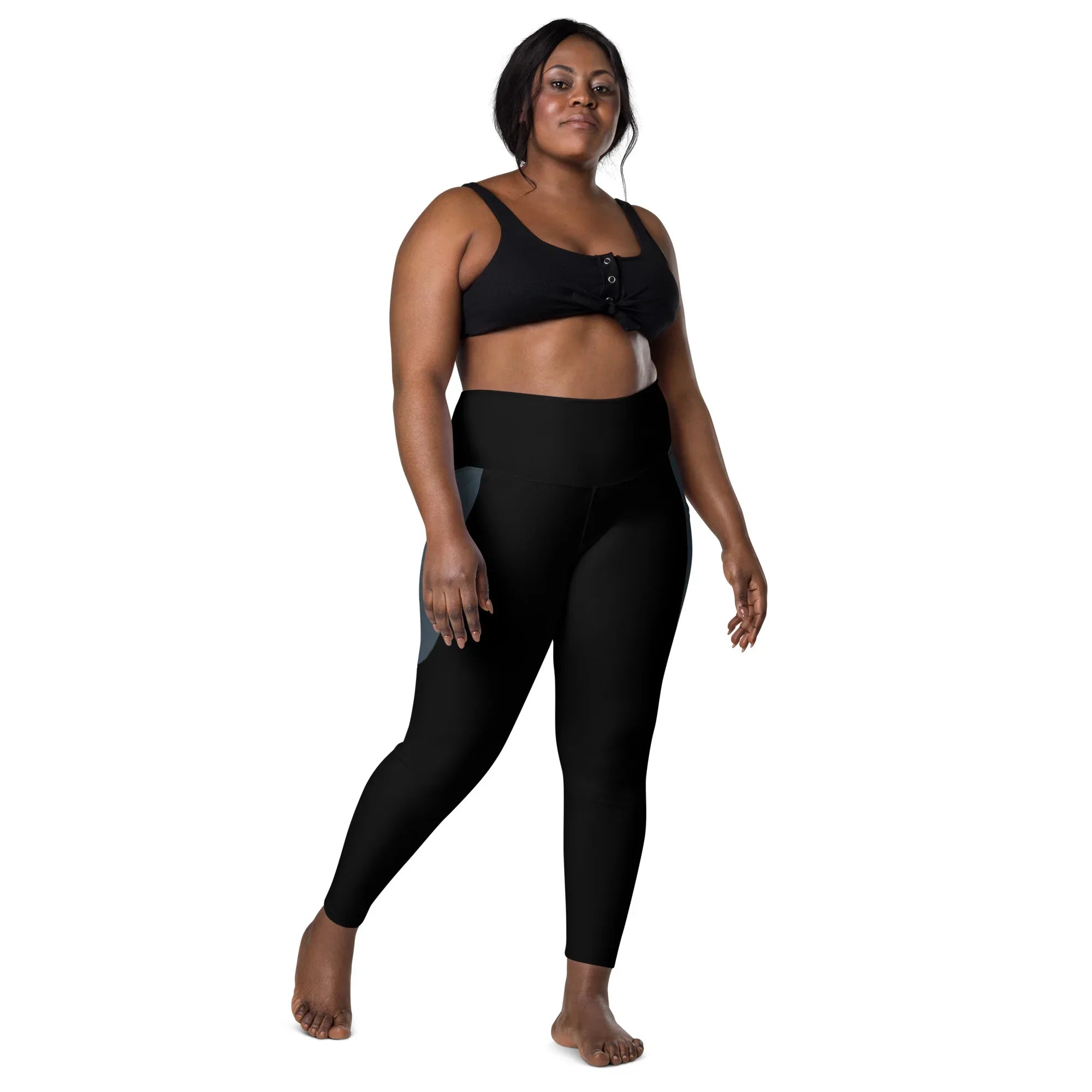 Leggings with pockets Leggings AwRans Clothing all-over-print-recycled-leggings-with-pockets-white-front-6880164c6b0c0