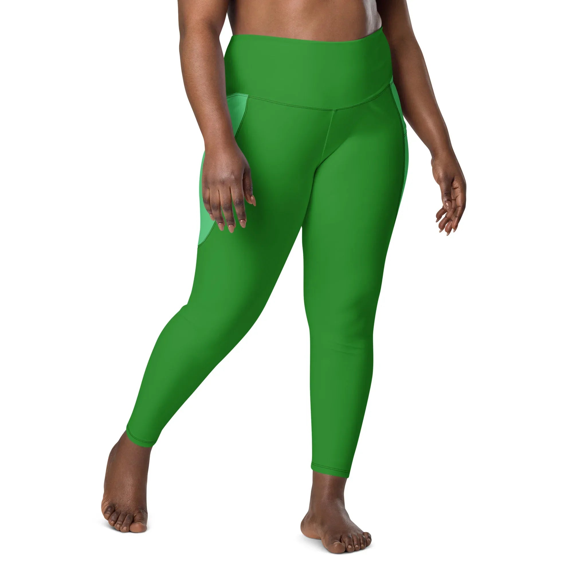 Leggings with pockets Leggings AwRans Clothing all-over-print-recycled-leggings-with-pockets-white-front-68801688c7aef
