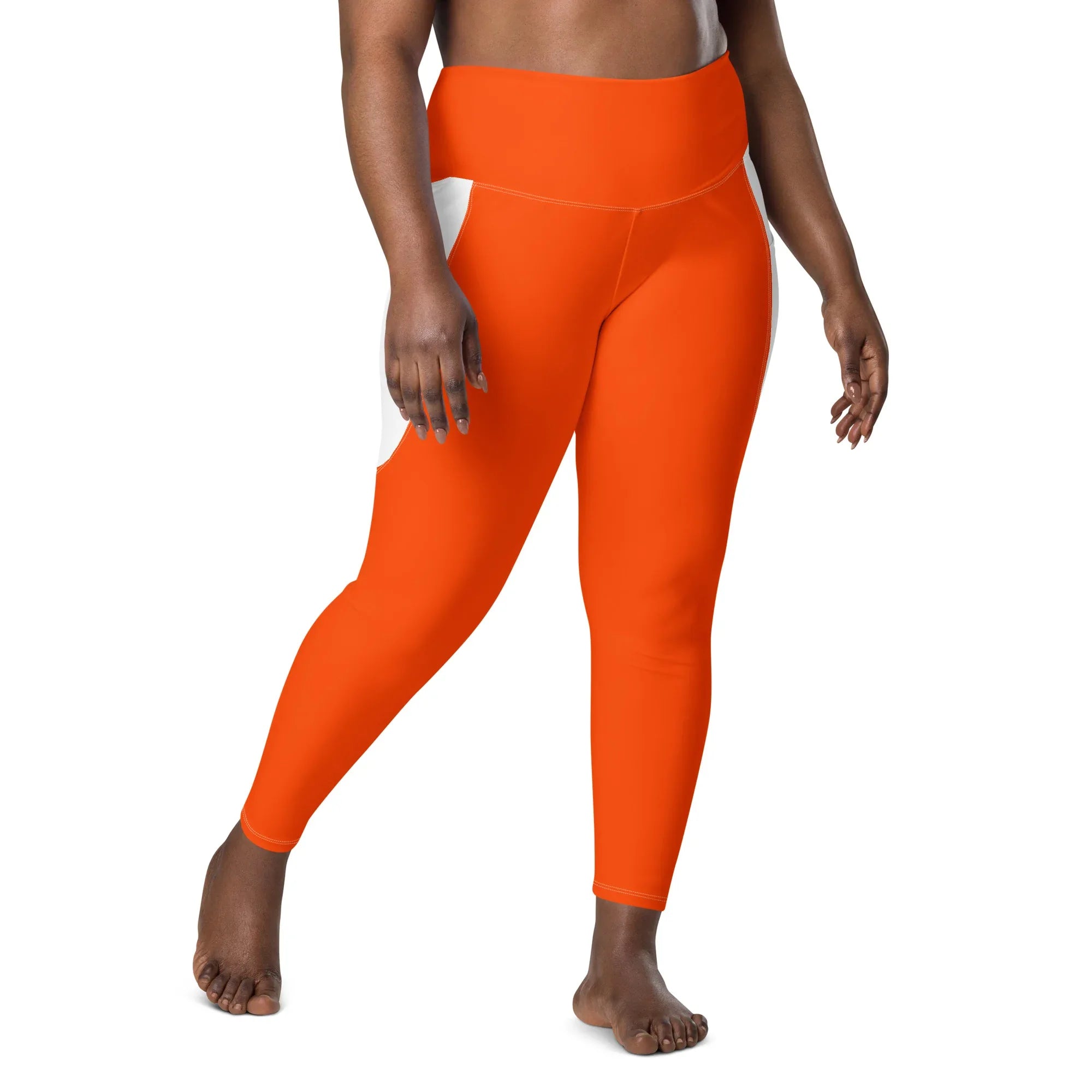 Leggings with pockets Leggings AwRans Clothing all-over-print-recycled-leggings-with-pockets-white-front-688016c27bcfd