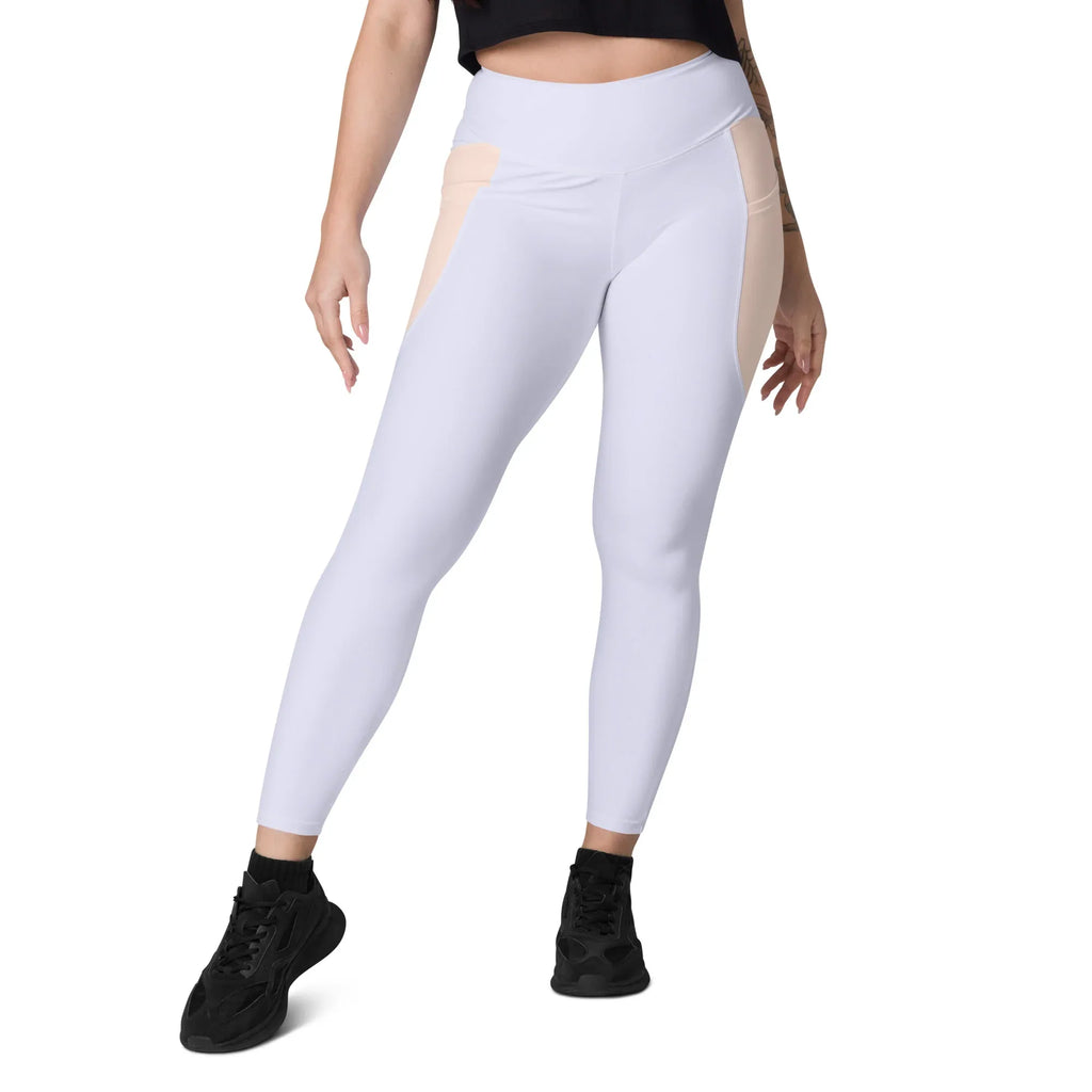 Leggings with pockets Leggings AwRans Clothing all-over-print-recycled-leggings-with-pockets-white-front-688016ff3f23c