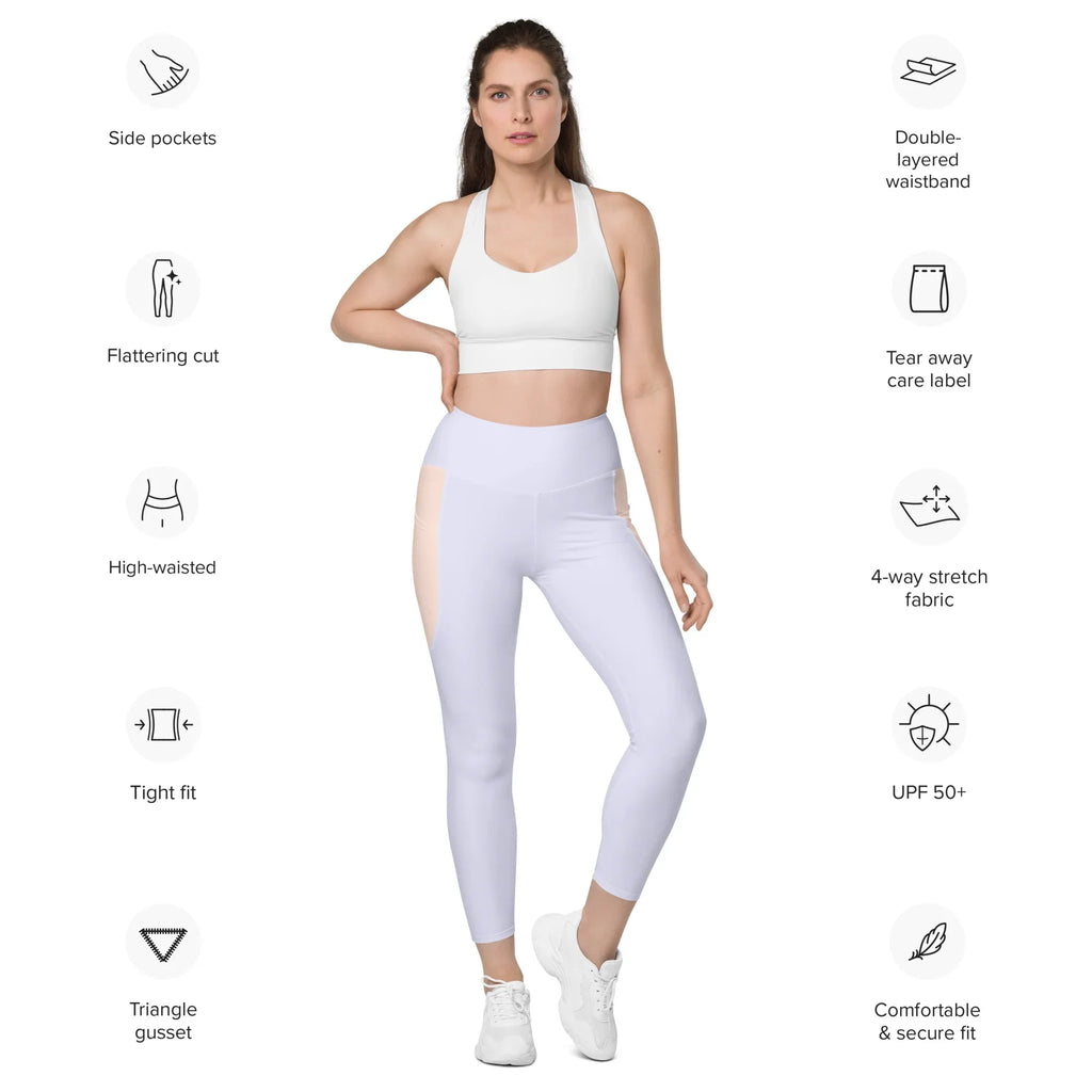 Leggings with pockets Leggings AwRans Clothing all-over-print-recycled-leggings-with-pockets-white-front-688016ff41839